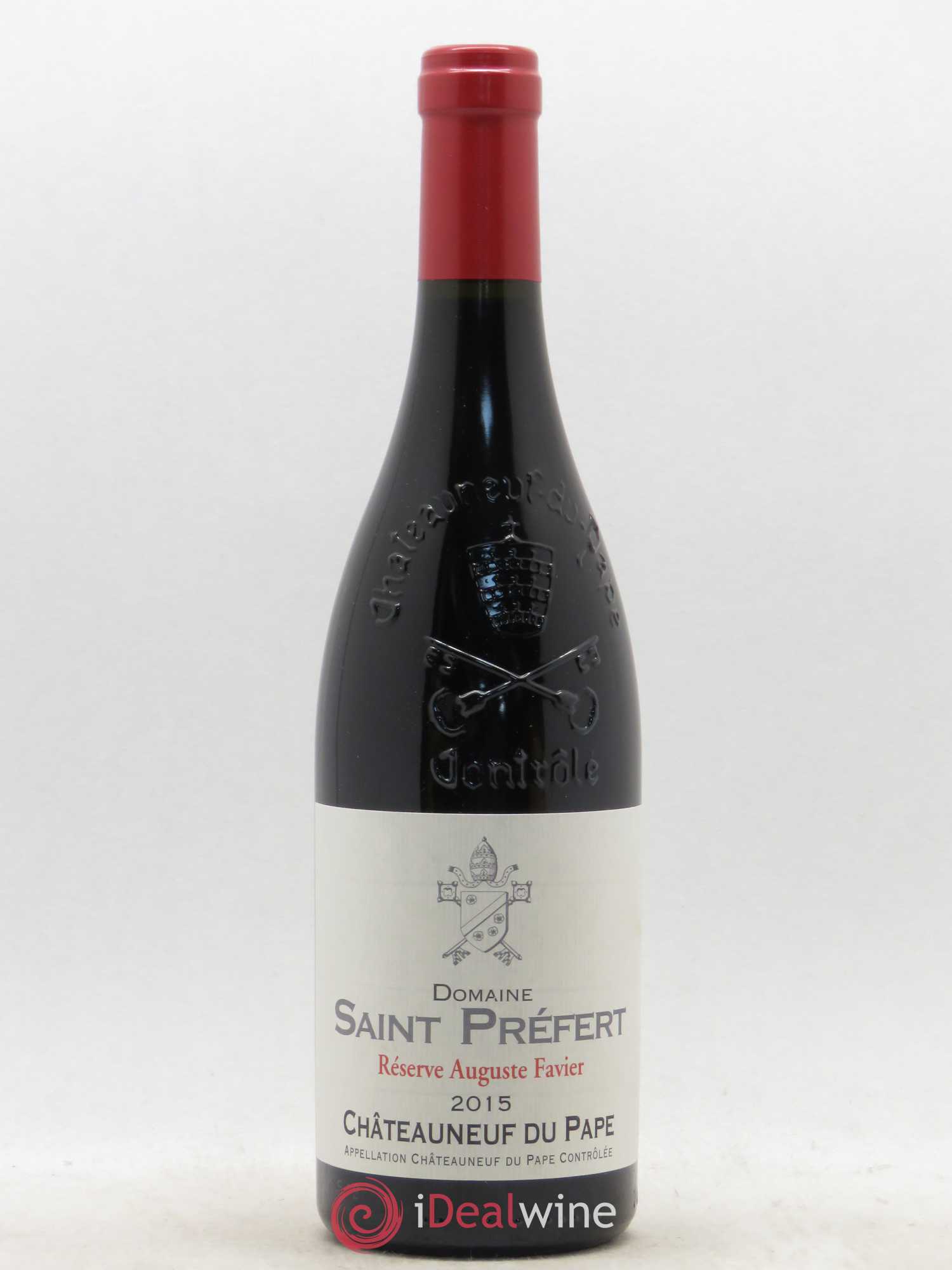 Châteauneuf-du-Pape Réserve Auguste Favier Domaine Saint-Préfert 2015 - Lot de 1 bouteille - 0