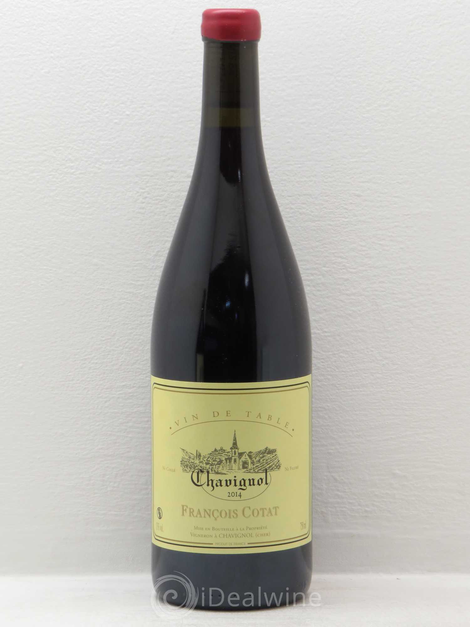 Vin de table Chavignol Francois Cotat 2014 - Lot de 1 bouteille - 0