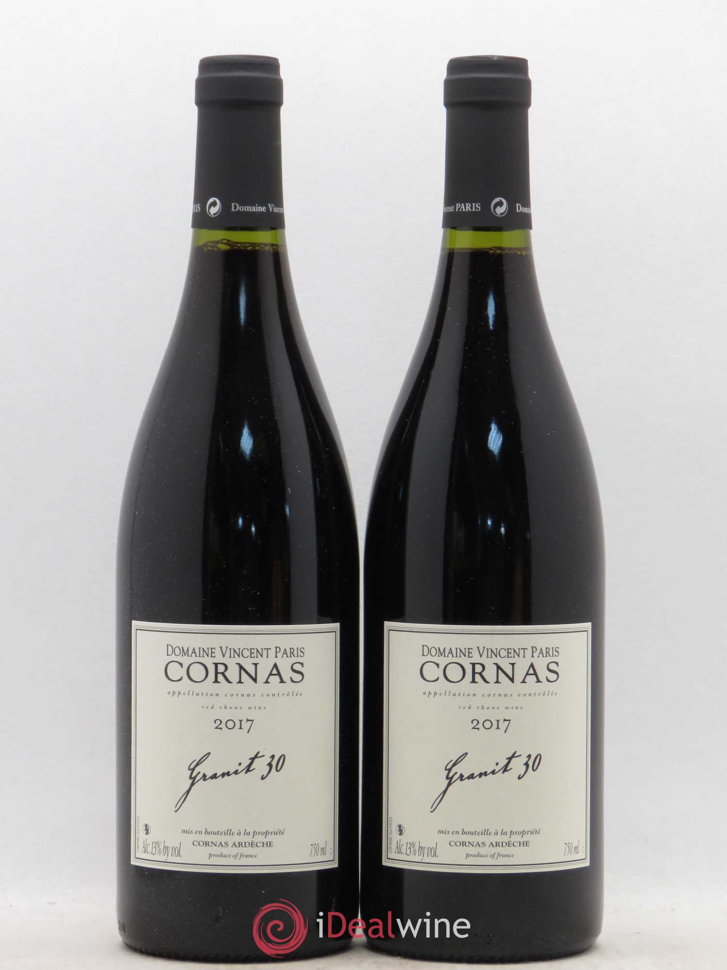 Cornas Granit 30 Vincent Paris 2017 - Lot de 2 bouteilles - 0