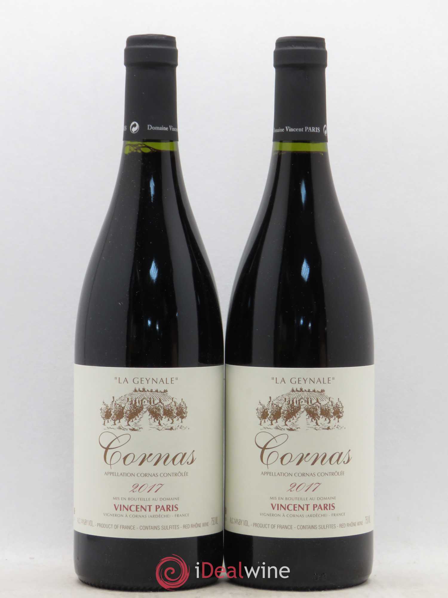 Cornas La Geynale Vincent Paris 2017 - Lot de 2 bouteilles - 0