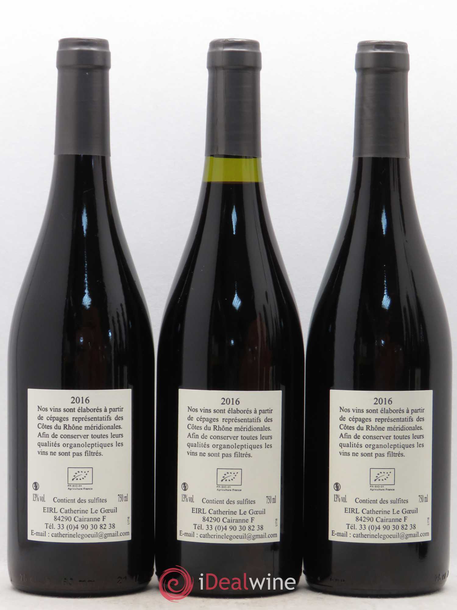 Rhône Grignan-les-Adhémar Catherine le Goeil (sans prix de réserve) 2016 - Posten von 6 Flaschen - 2