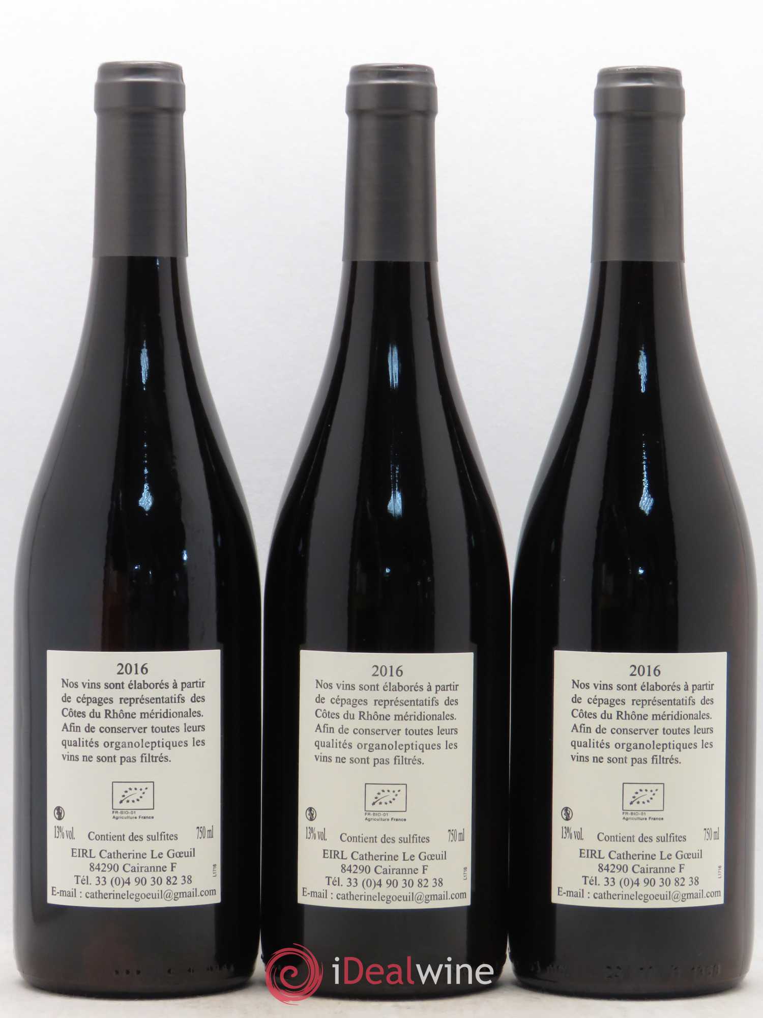 Rhône Grignan-les-Adhémar Catherine le Goeil (sans prix de réserve) 2016 - Posten von 6 Flaschen - 4