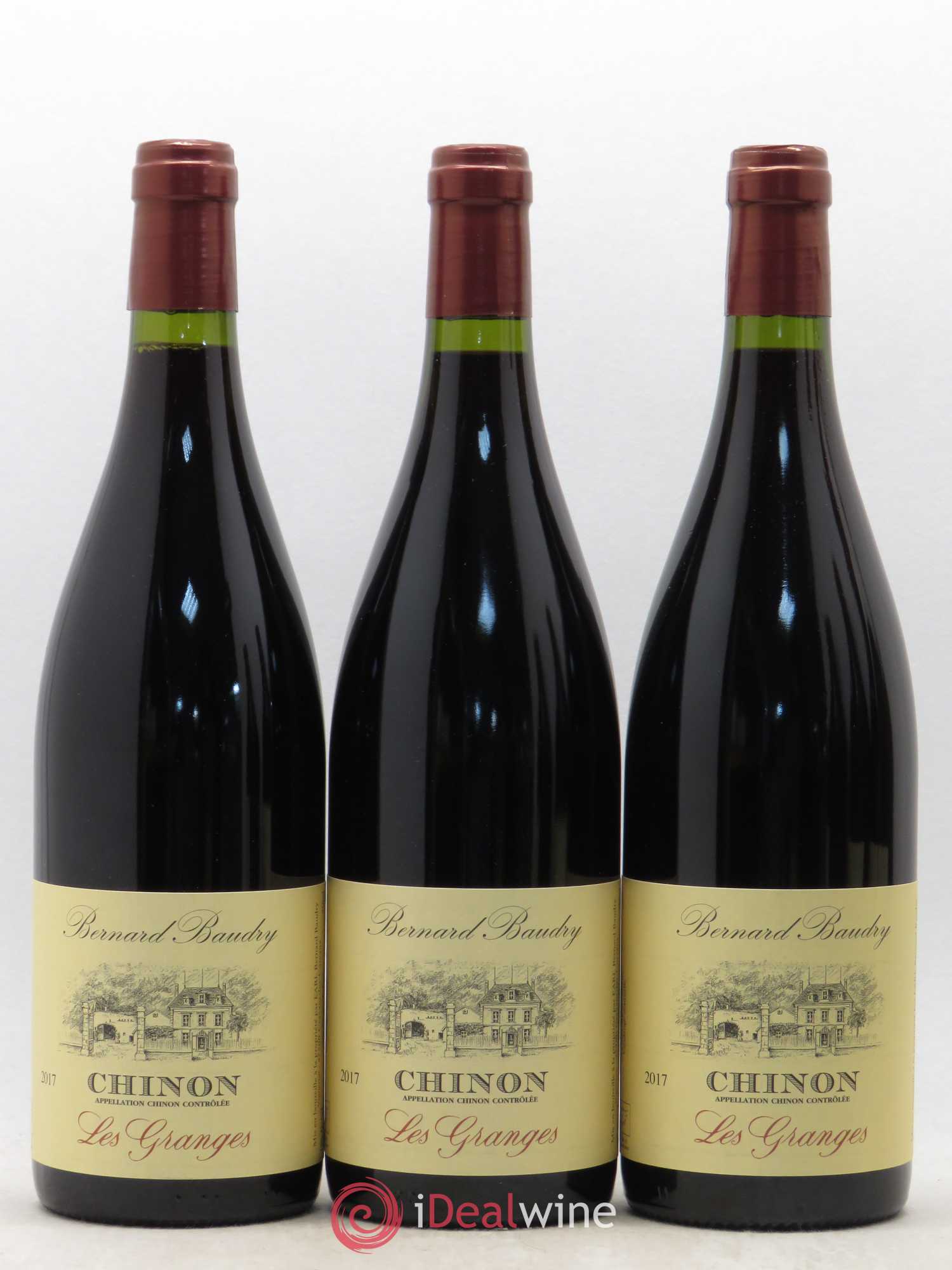 Chinon Les Granges Bernard Baudry (sans prix de réserve) 2017 - Lot de 6 bouteilles - 1