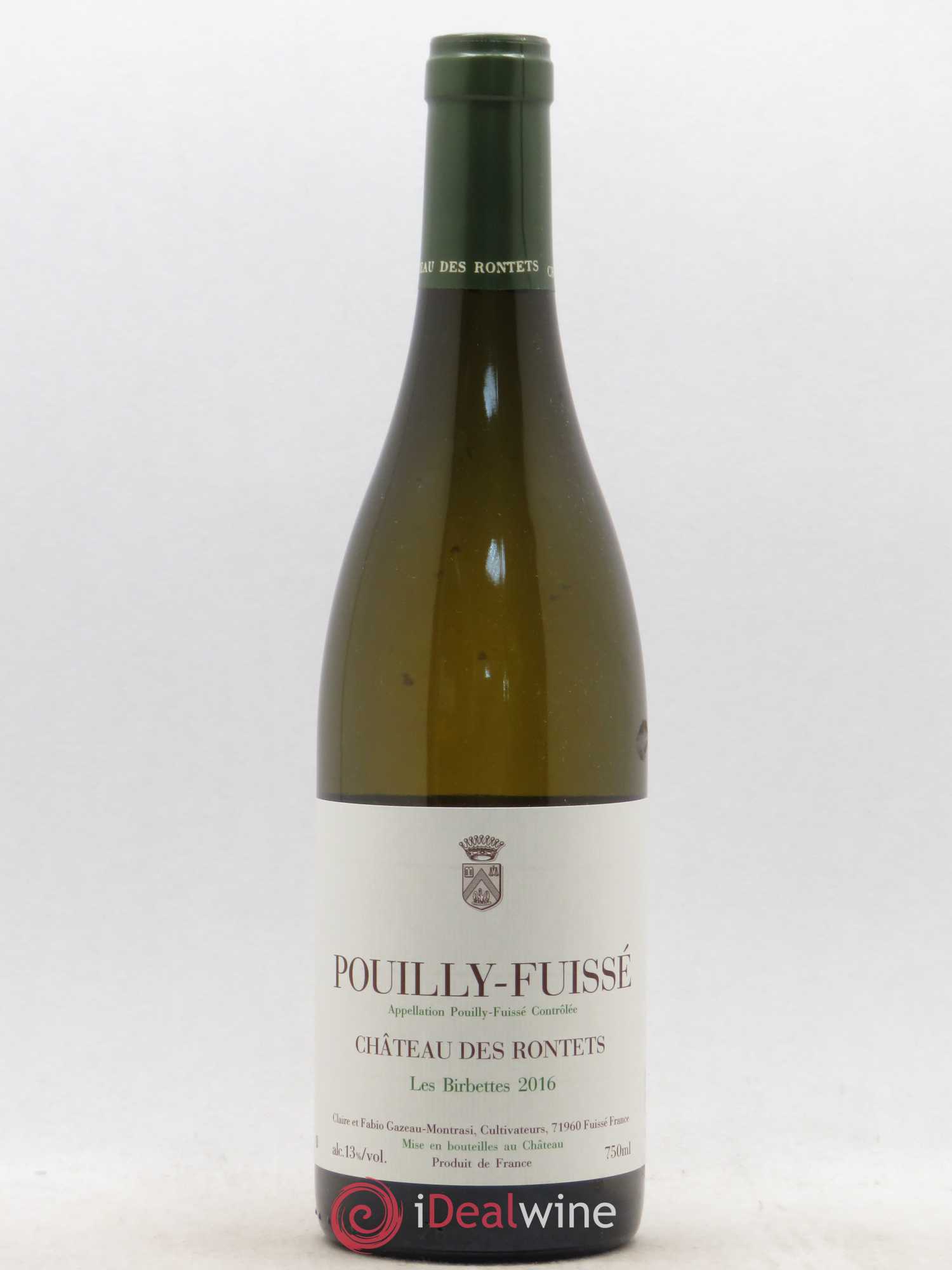 Pouilly-Fuissé Les Birbettes Château des Rontets 2016 - Posten von 1 Flasche - 0
