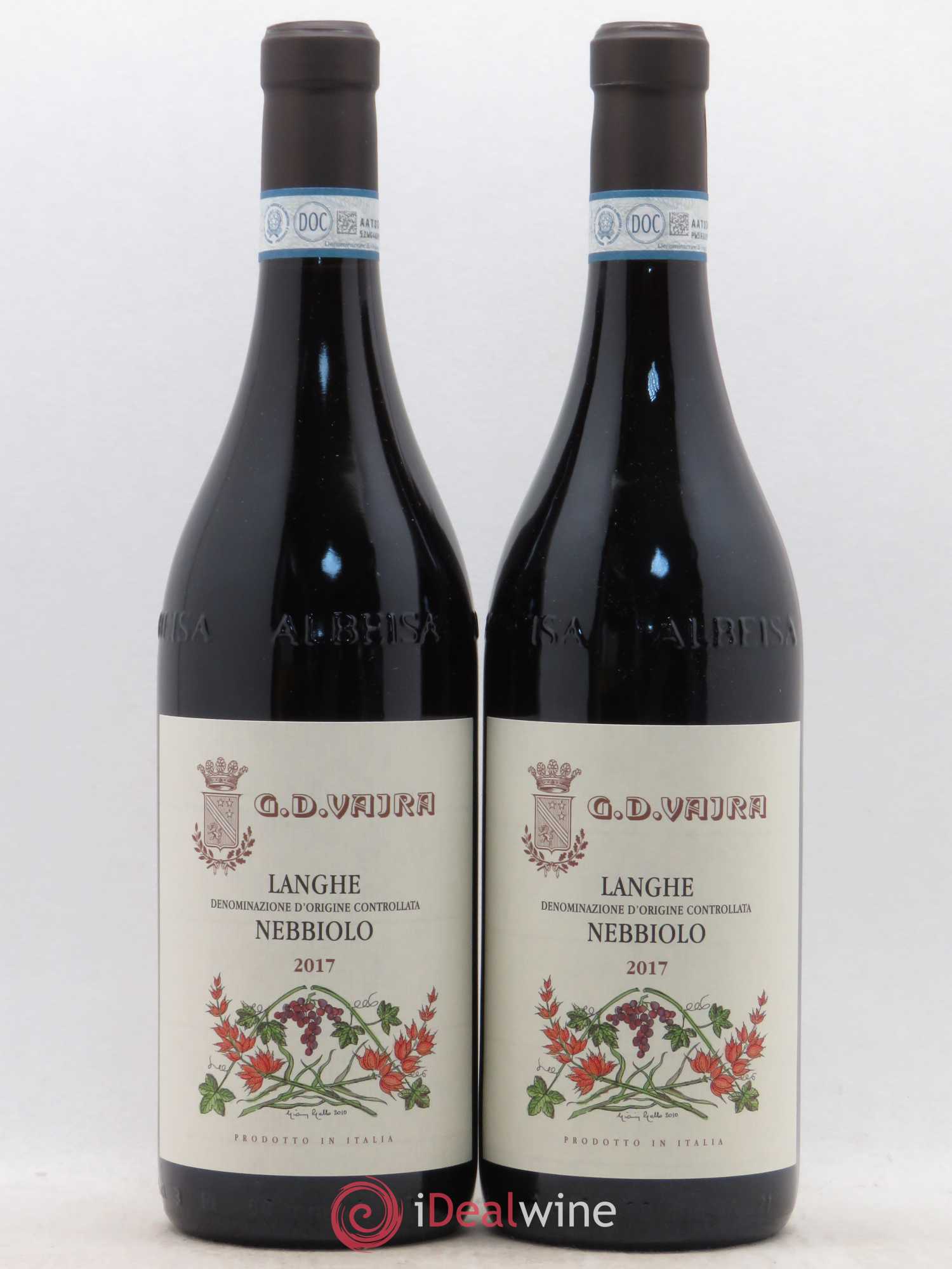 Langhe DOC Nebbiolo G.D. Vajra (sans prix de réserve) 2017 - Posten von 2 Flaschen - 0