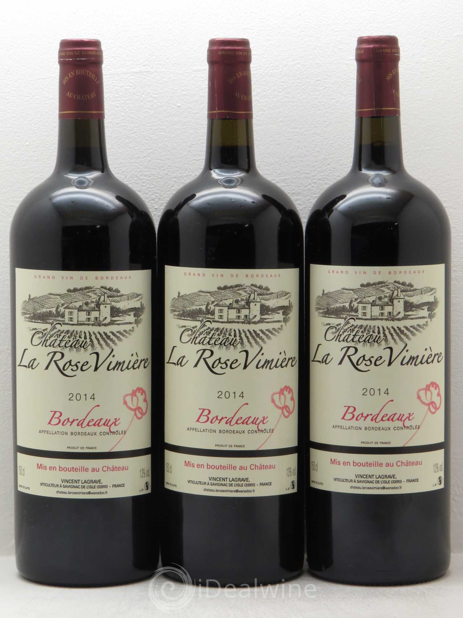 Bordeaux Chateau la Rose Vimière 2014 - Posten von 3 Magnum - 0
