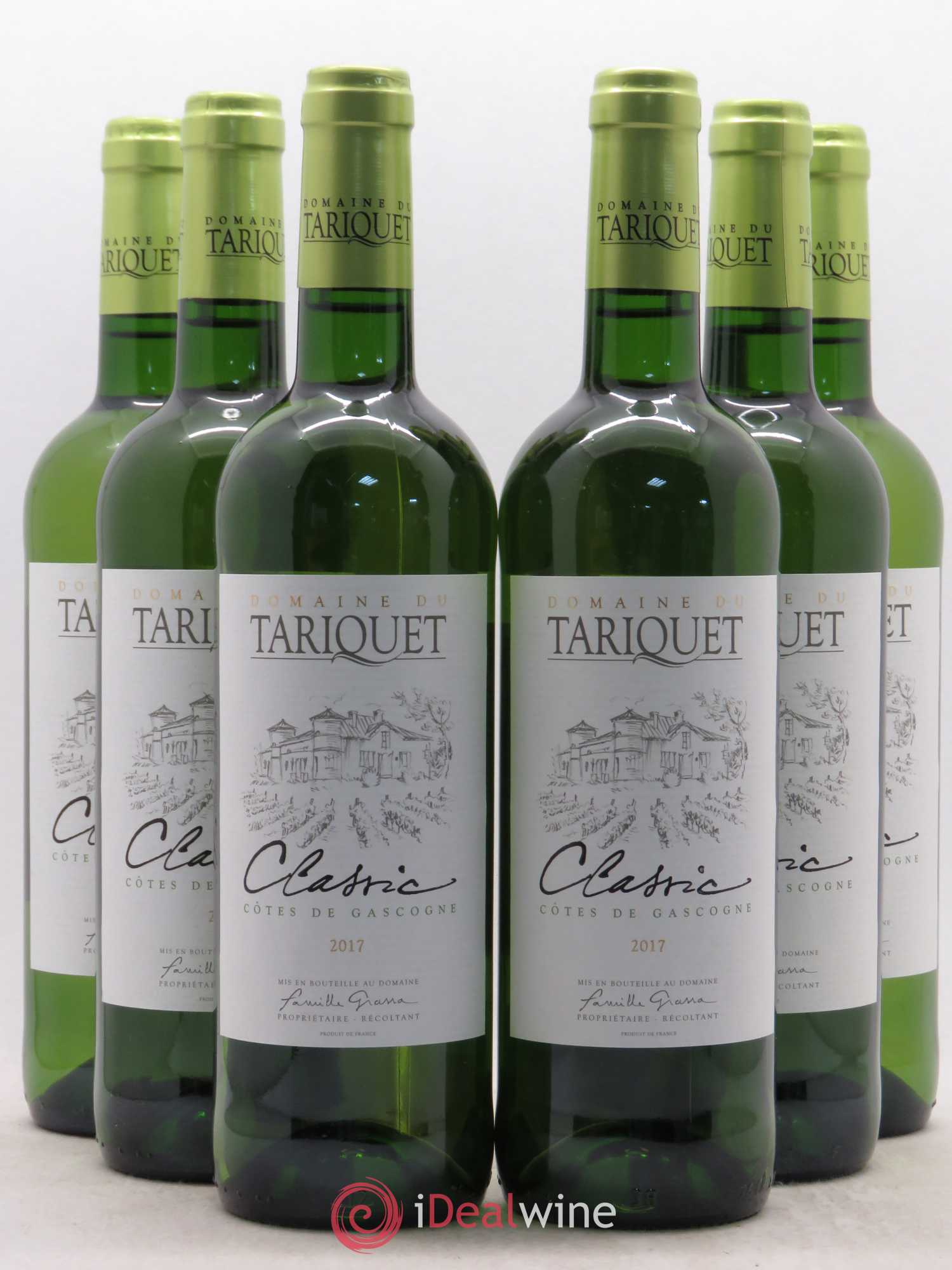 Côtes de Gascogne (VDP des Côtes de Gascogne) Classic Domaine de Tariquet (sans prix de réserve) 2017 - Lotto di 6 bottiglie - 0