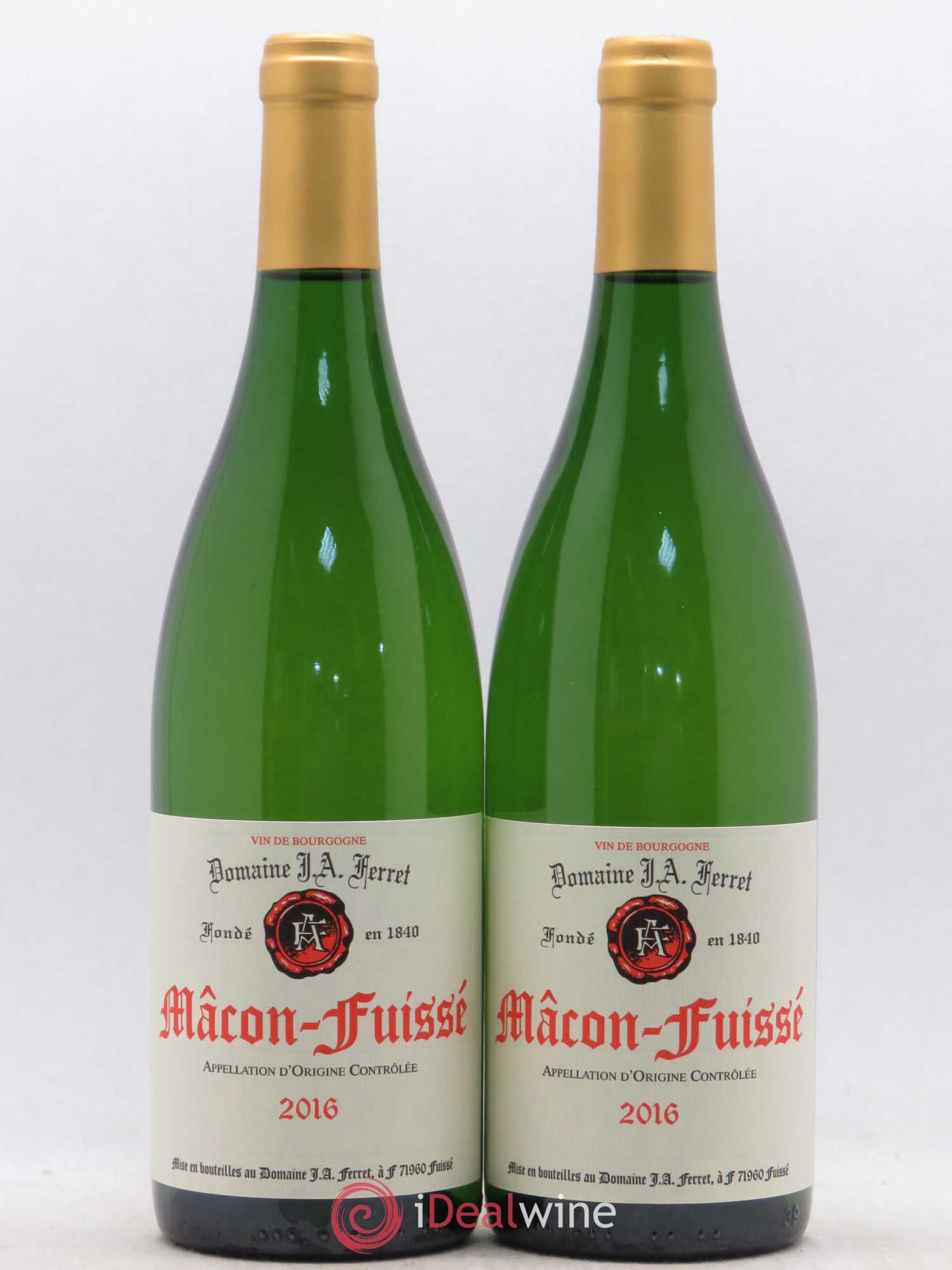 Mâcon-Fuissé J.A. Ferret (Domaine) 2016 - Lot de 2 bouteilles - 0