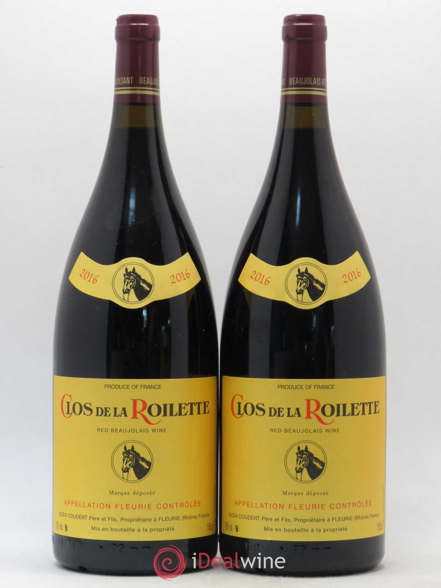 Fleurie Clos de la Roilette 2016 - Lot de 2 magnums - 0