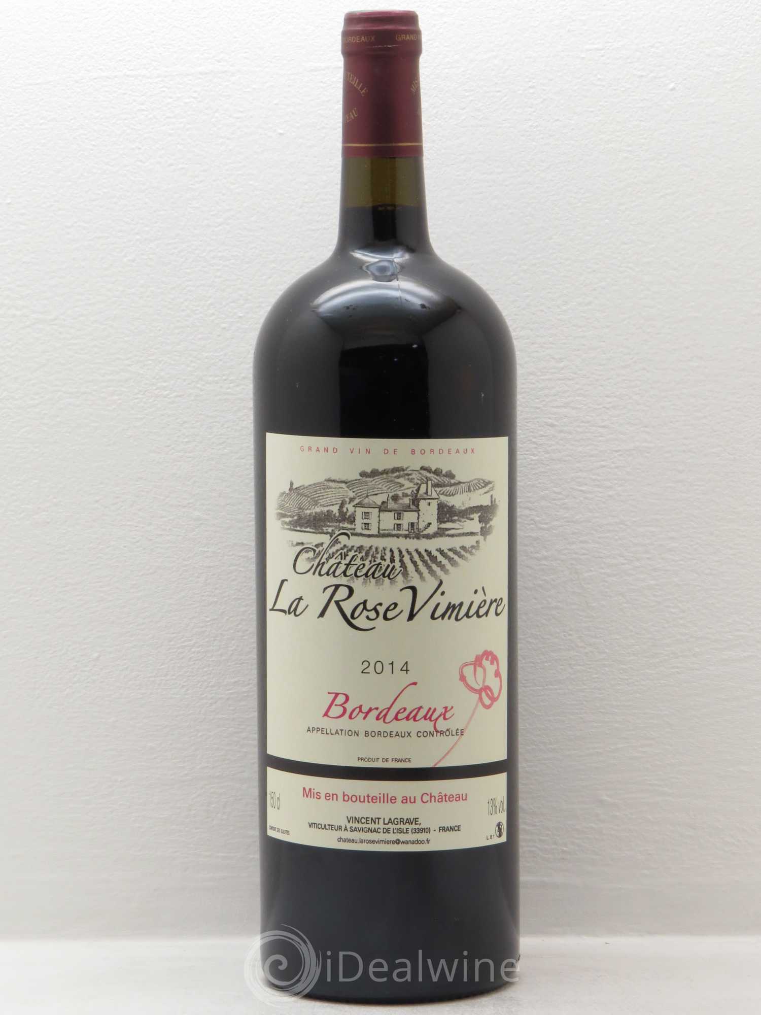 Bordeaux Chateau la Rose Vimière (sans prix de réserve) 2014 - Posten von 1 Magnum - 0