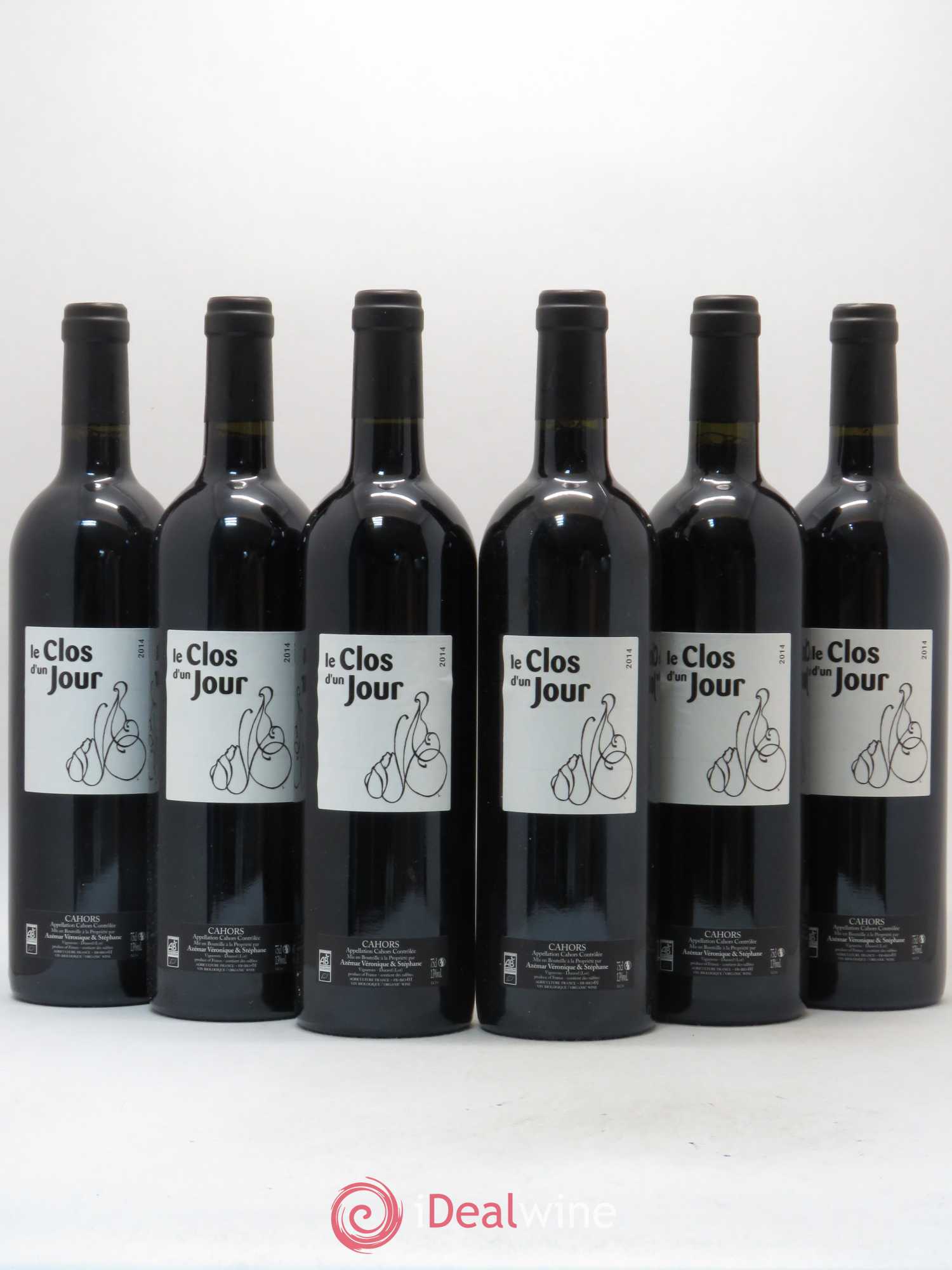 Cahors Le Clos d'Un Jour (sans prix de réserve) 2014 - Posten von 6 Flaschen - 0