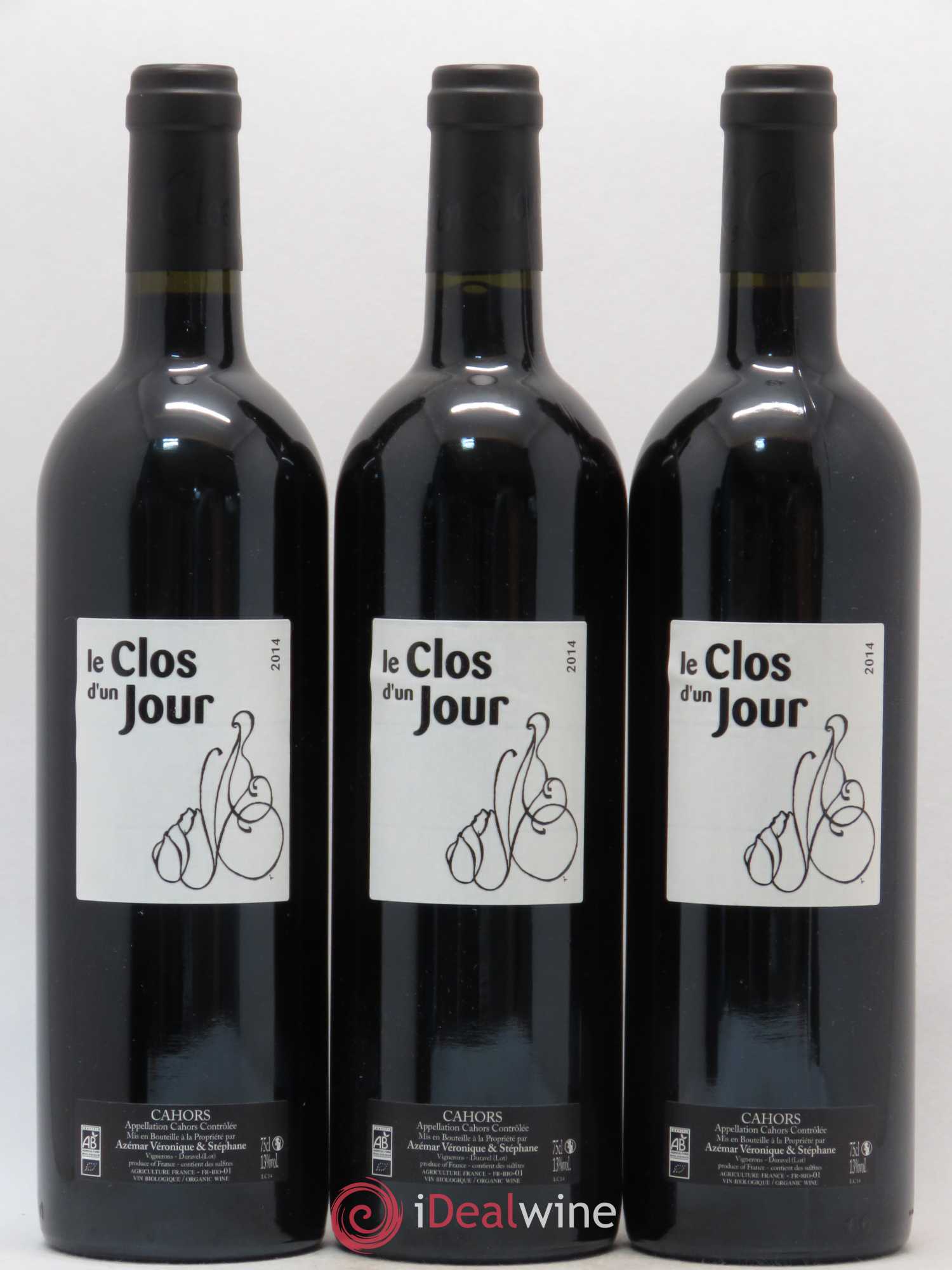 Cahors Le Clos d'Un Jour (sans prix de réserve) 2014 - Posten von 6 Flaschen - 2