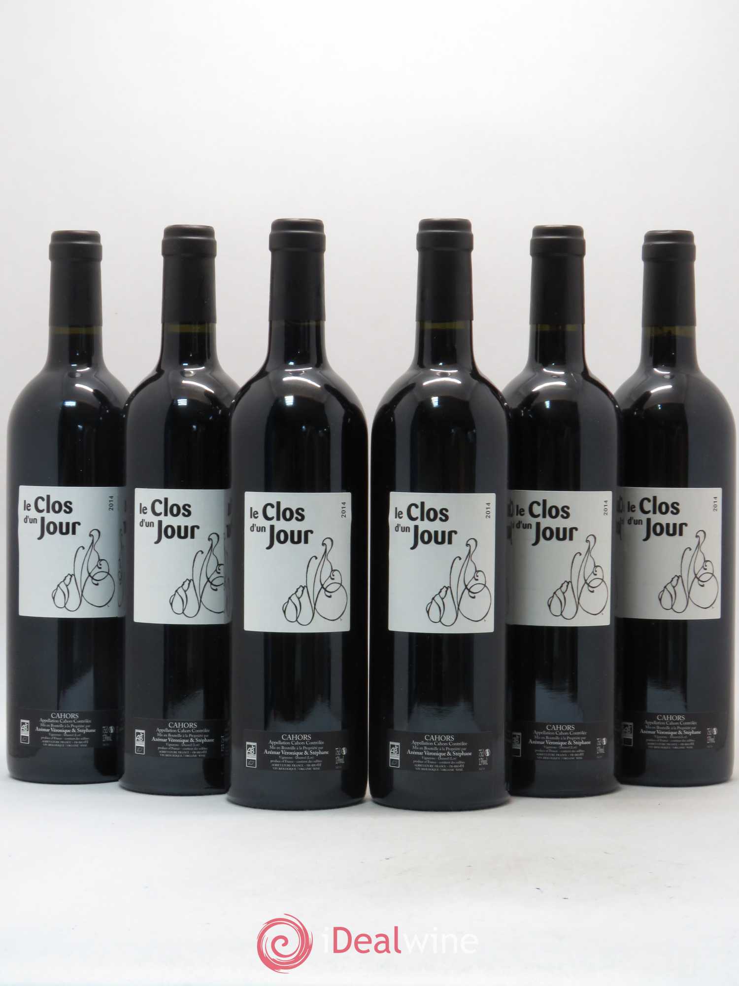 Cahors Le Clos d'Un Jour (sans prix de réserve) 2014 - Posten von 6 Flaschen - 0
