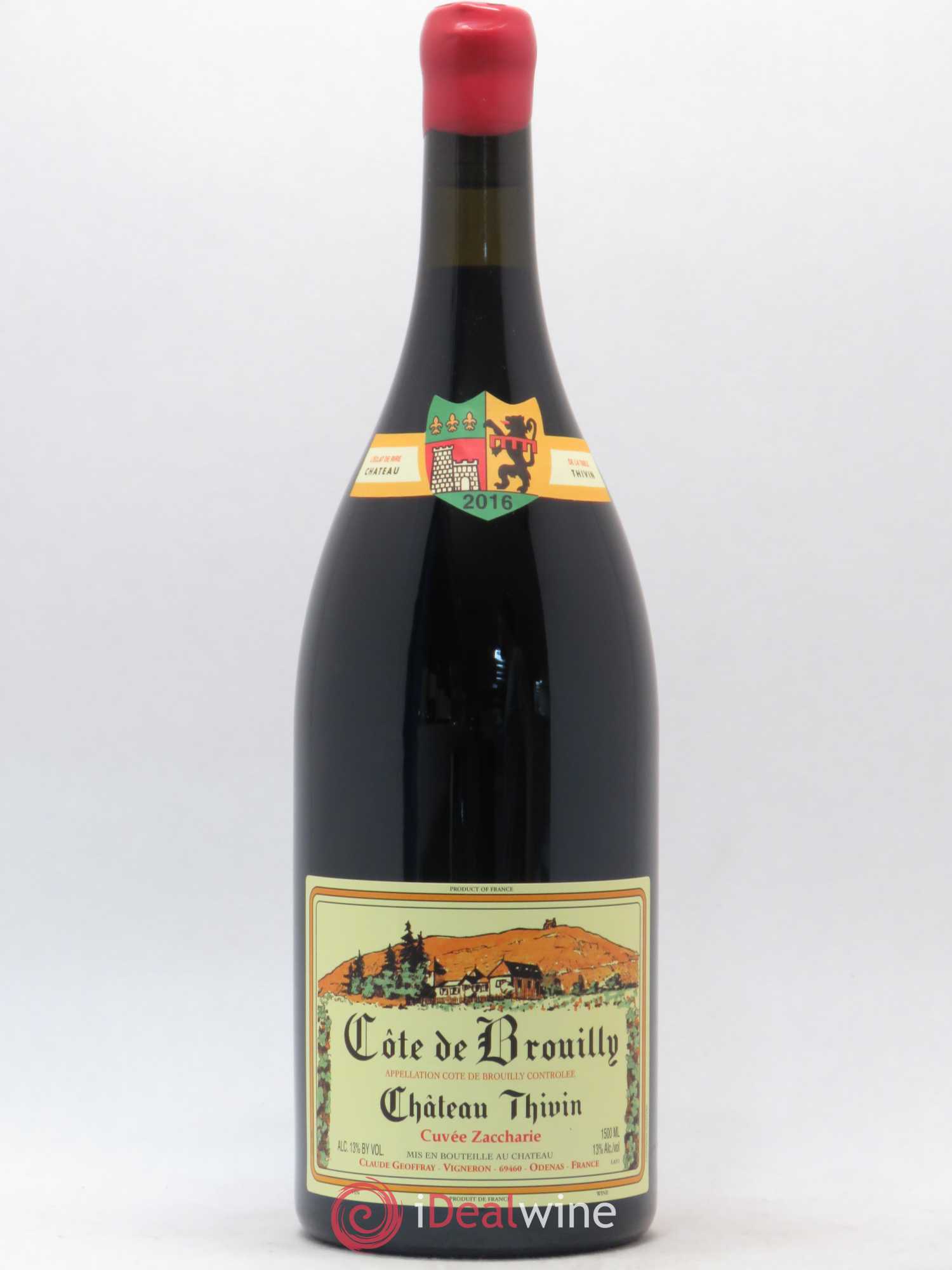 Côte de Brouilly Cuvée Zaccharie Château Thivin 2016 - Lot de 1 magnum - 0