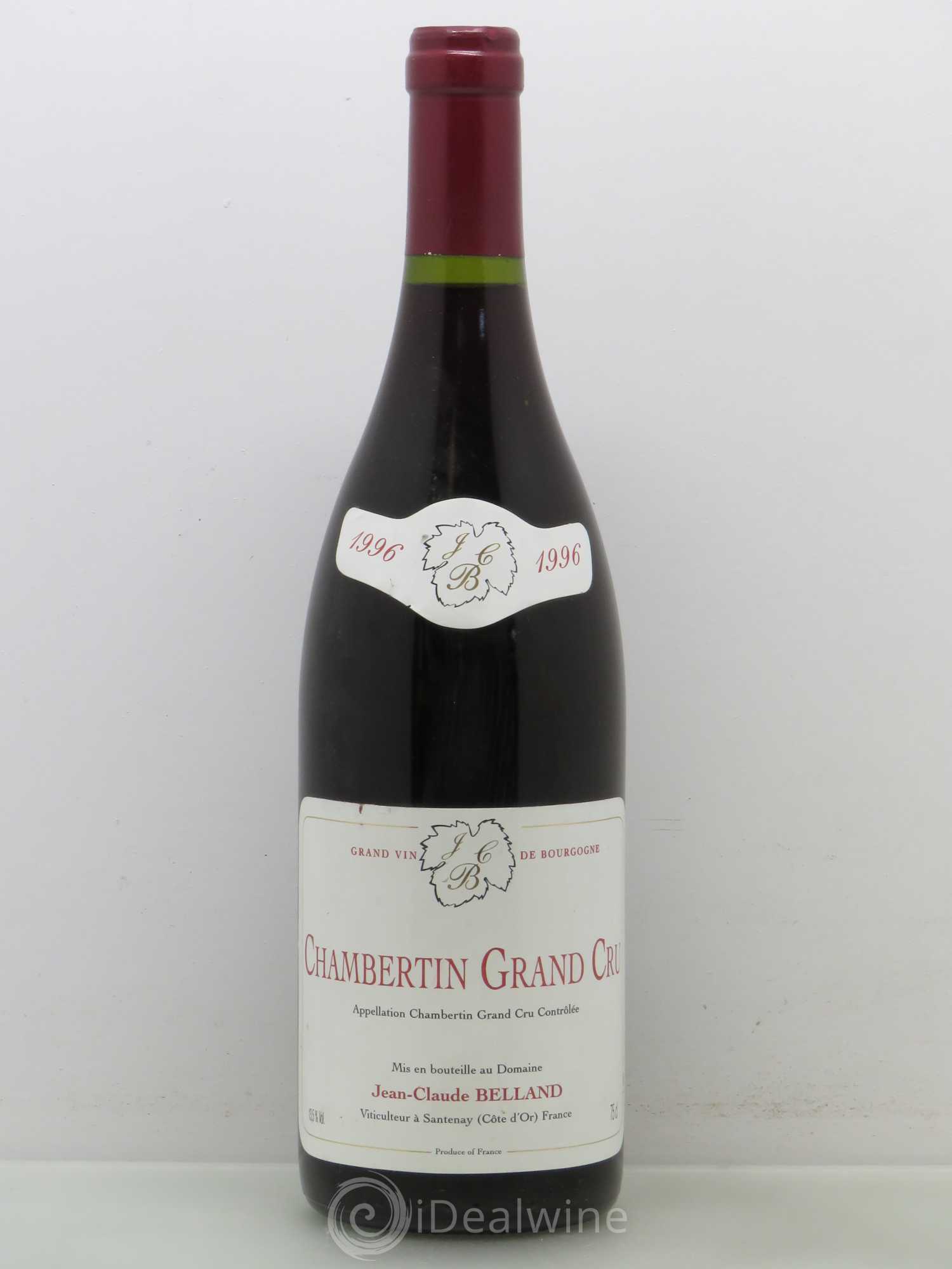 Chambertin Grand Cru Jean Claude Belland (sans prix de réserve) 1996 - Posten von 1 Flasche - 0