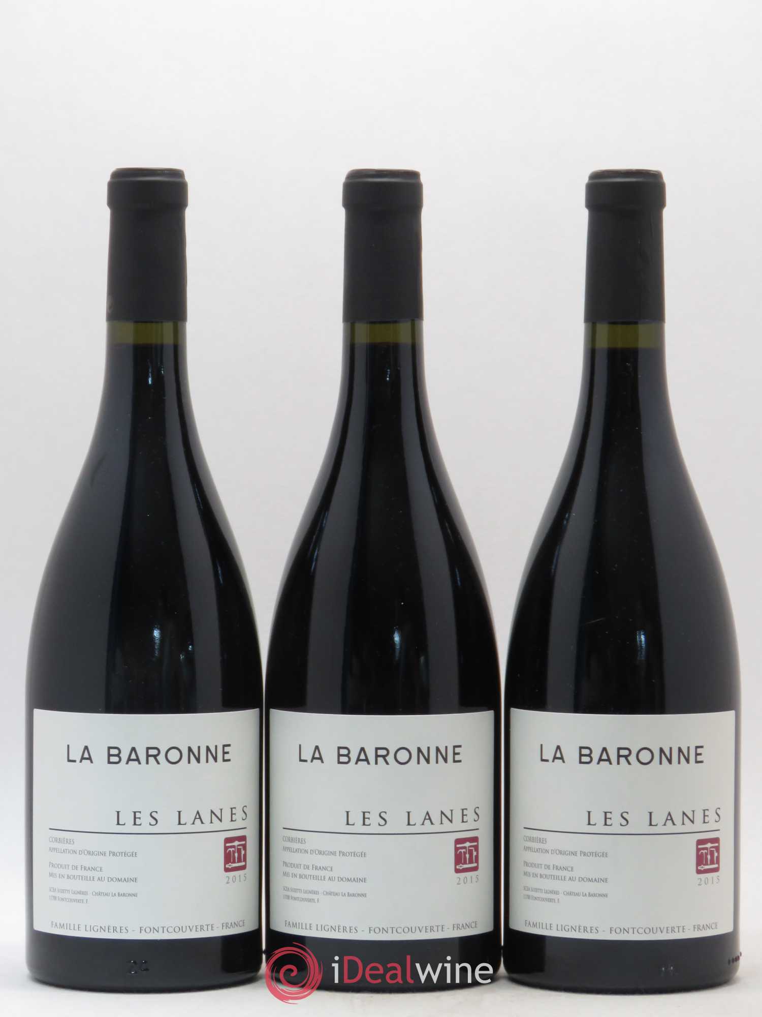 Corbières Les Lanes Château la Baronne (sans prix de réserve) 2015 - Lotto di 6 bottiglie - 2