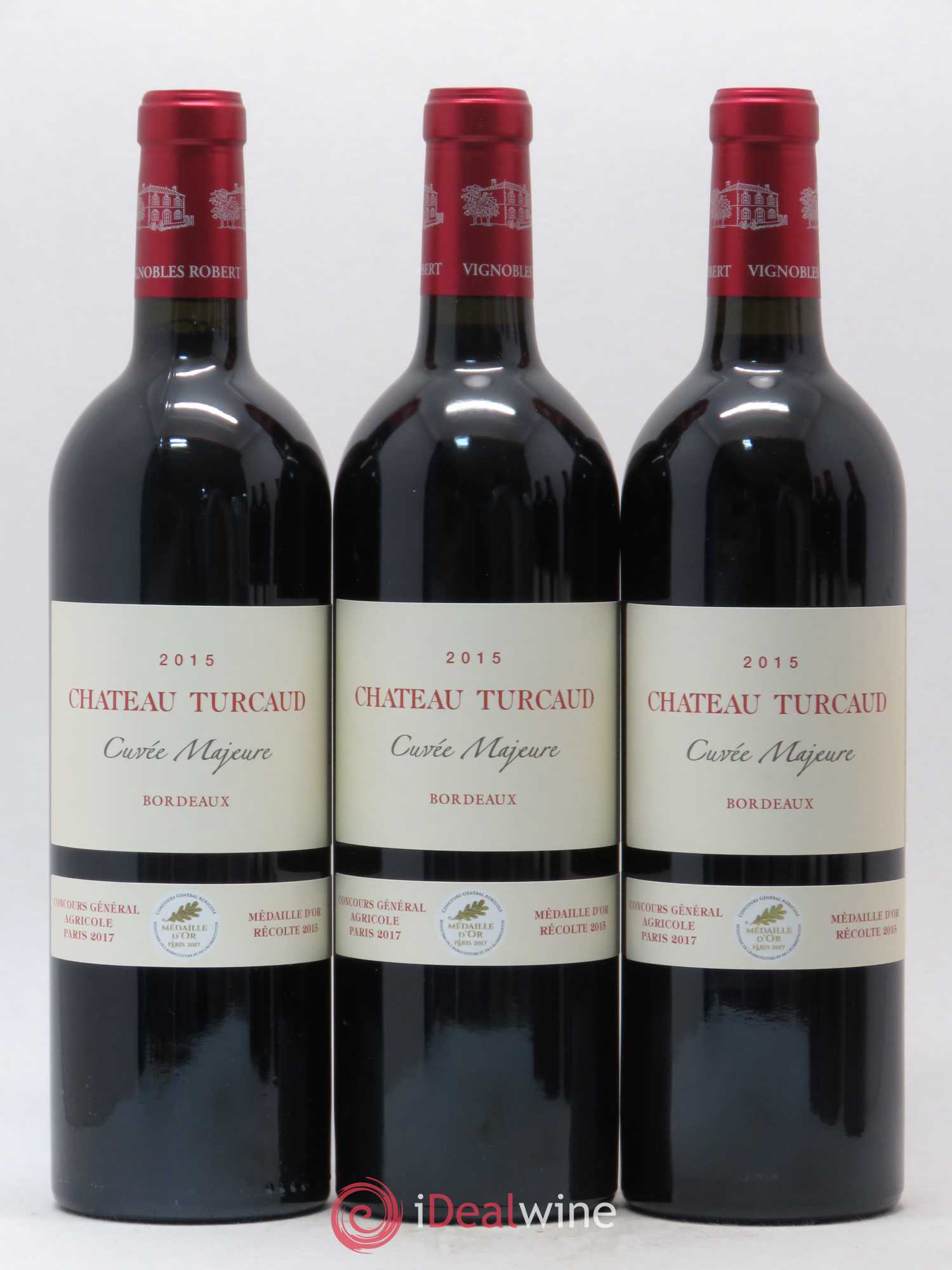 Bordeaux Cuvée Majeure Château Turcaud (sans prix de réserve) 2015 - Posten von 6 Flaschen - 1