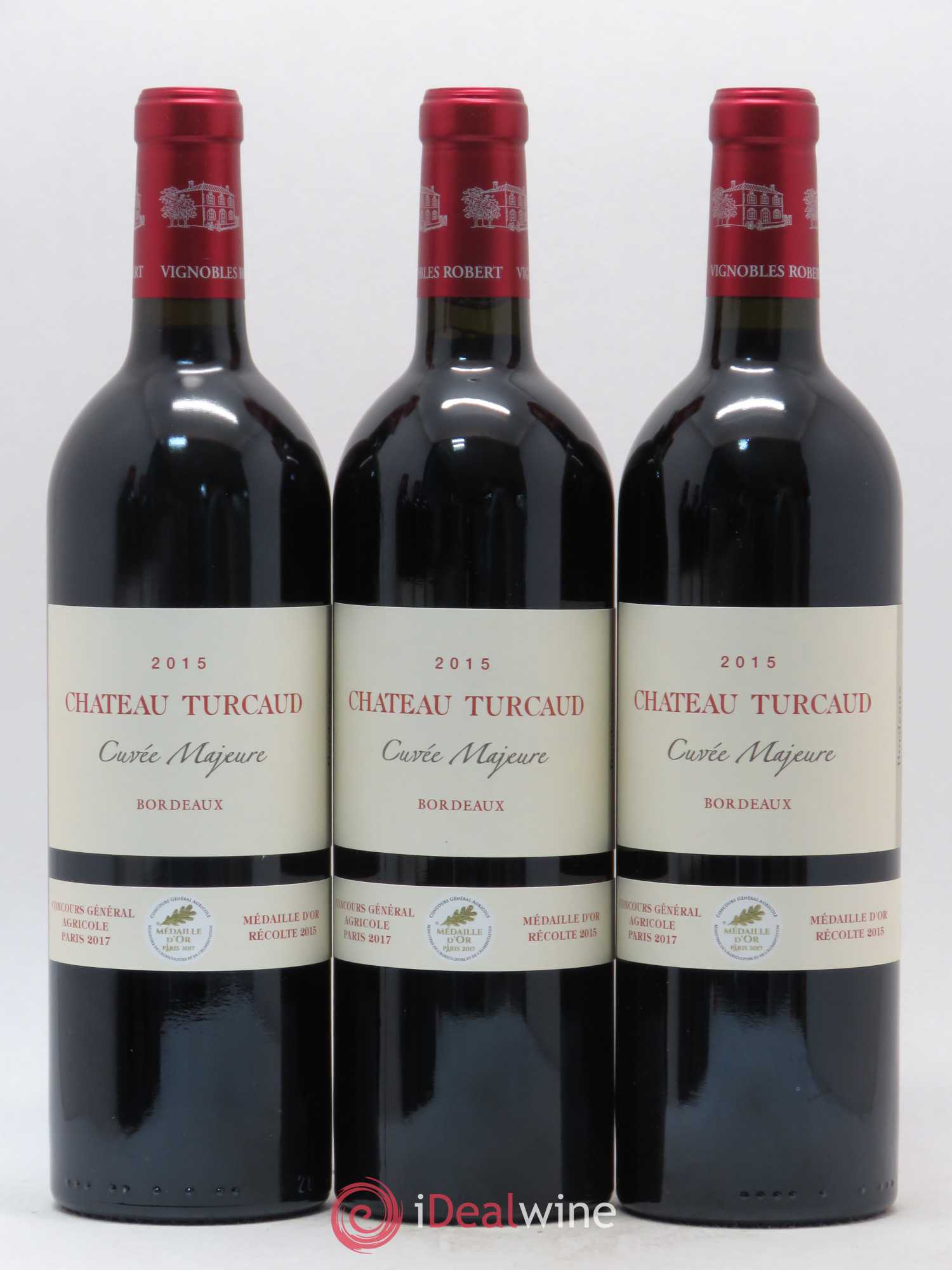 Bordeaux Cuvée Majeure Château Turcaud (sans prix de réserve) 2015 - Posten von 6 Flaschen - 2