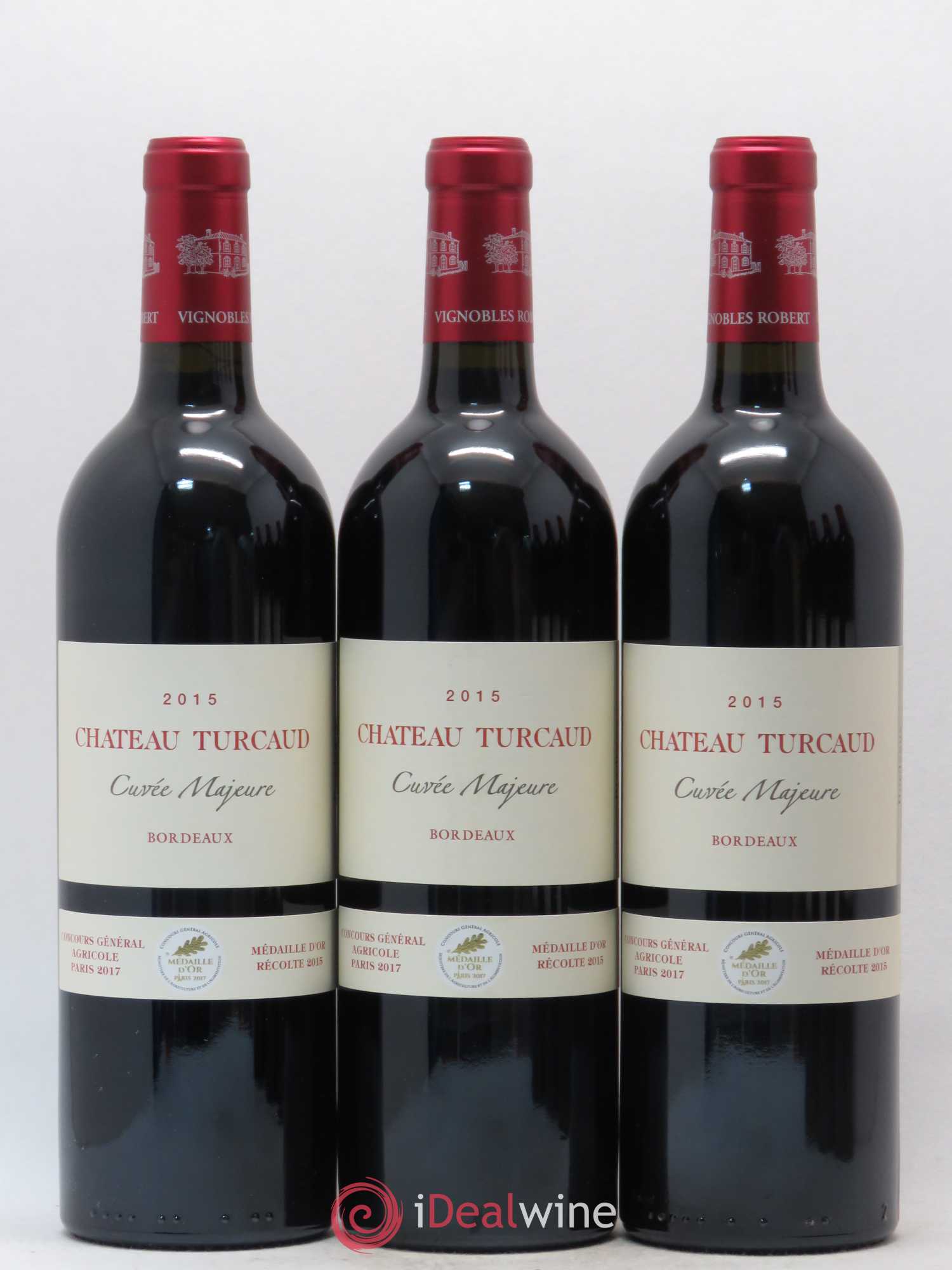 Bordeaux Cuvée Majeure Château Turcaud (sans prix de réserve) 2015 - Posten von 6 Flaschen - 1