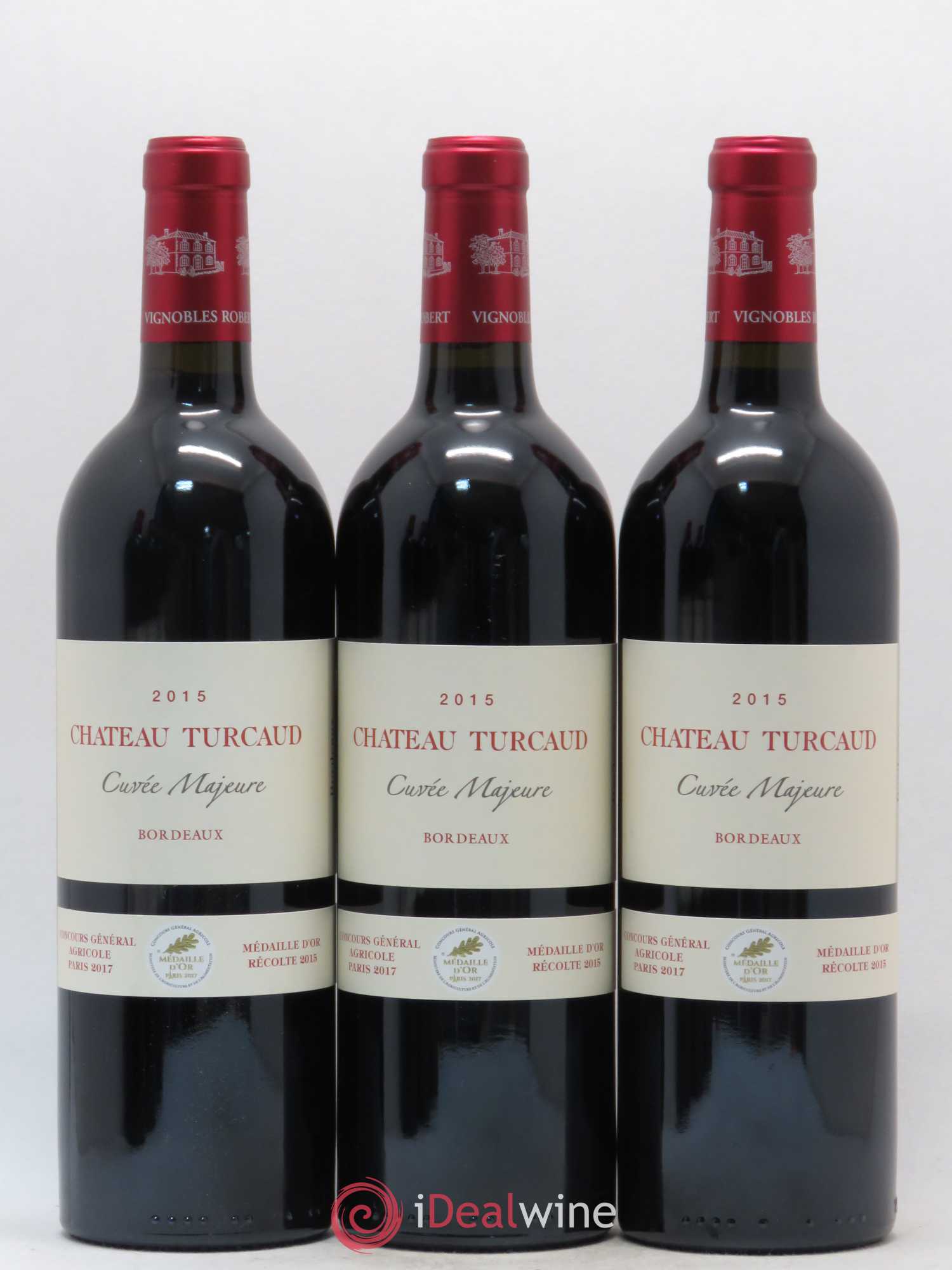 Bordeaux Cuvée Majeure Château Turcaud (sans prix de réserve) 2015 - Posten von 6 Flaschen - 2