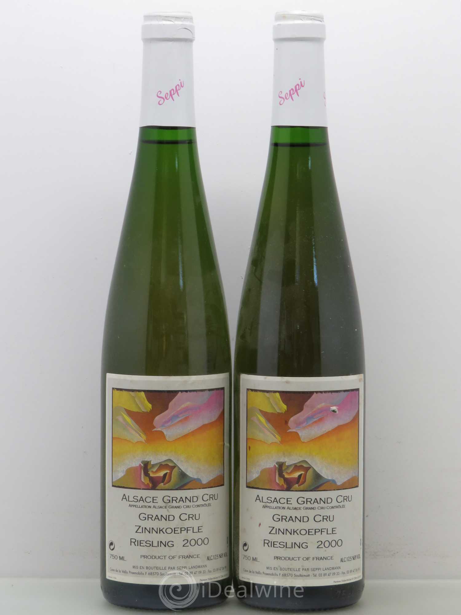 Riesling Seppi Landmann Zinnkoepfle (sans prix de réserve) 2000 - Posten von 2 Flaschen - 0