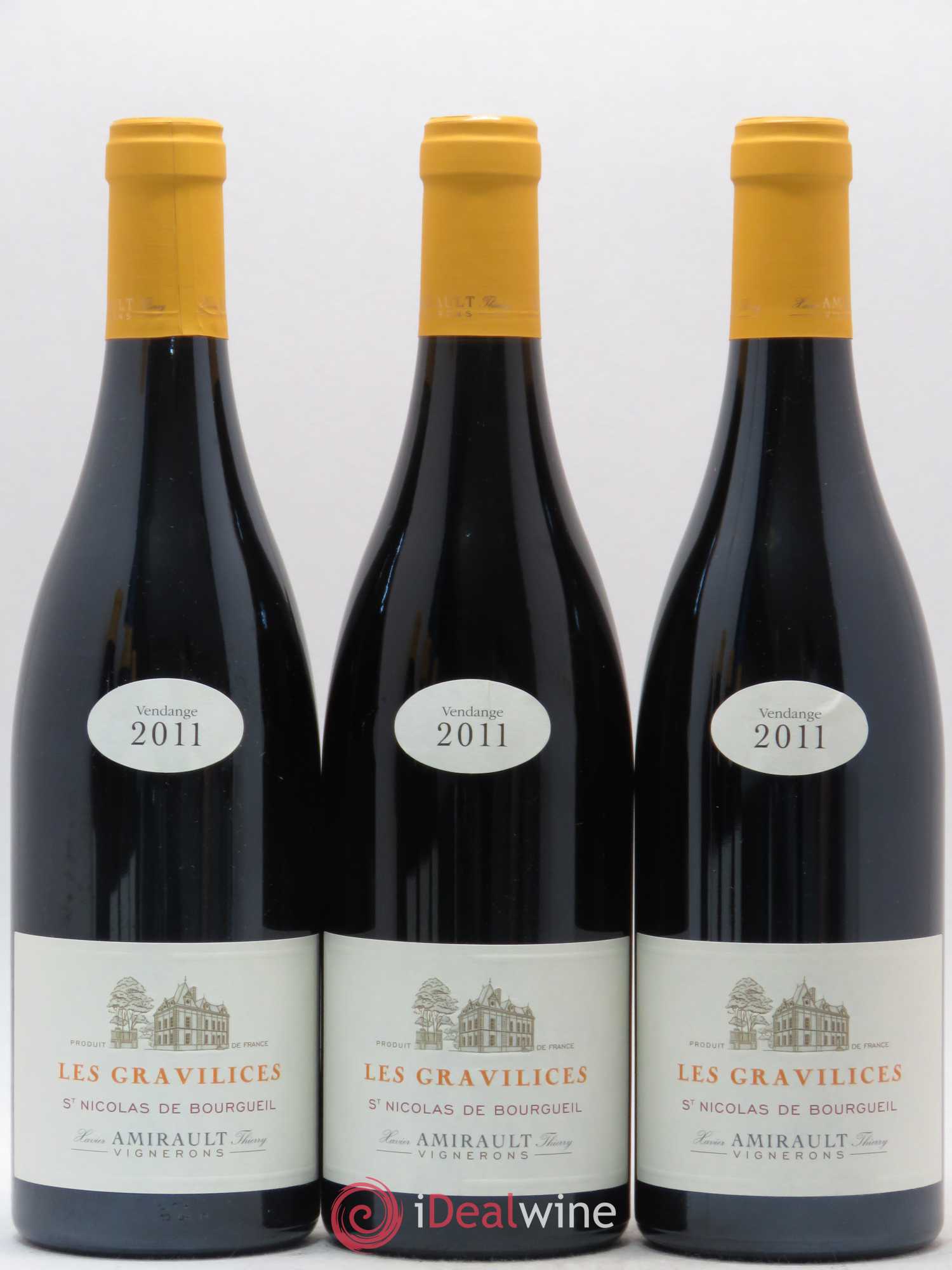 Saint-Nicolas de Bourgueil Les Gravilices Agnès et Xavier Amirault  (sans prix de réserve) 2011 - Lot de 6 bouteilles - 2