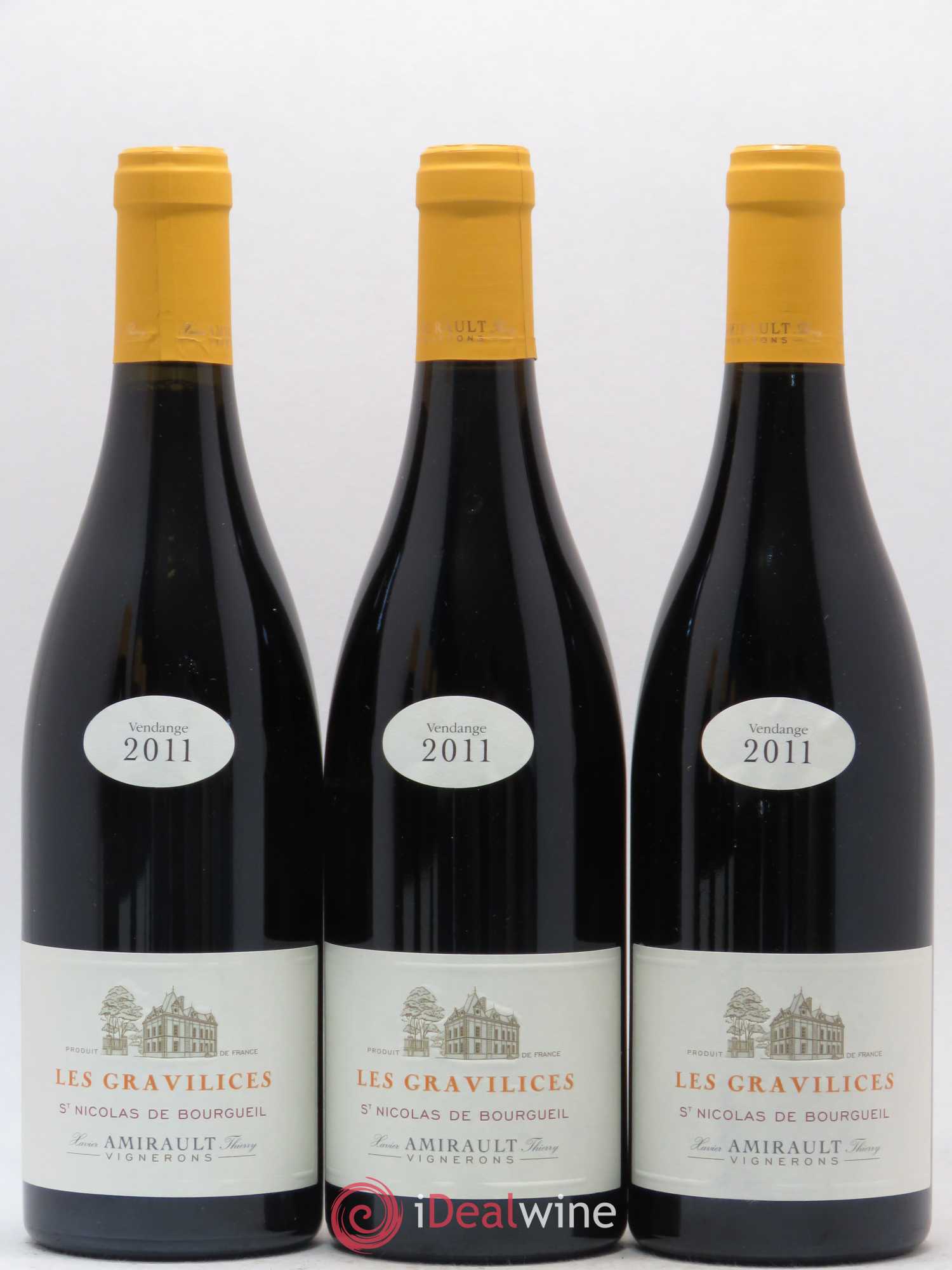 Saint-Nicolas de Bourgueil Les Gravilices Agnès et Xavier Amirault  (sans prix de réserve) 2011 - Lot de 6 bouteilles - 2