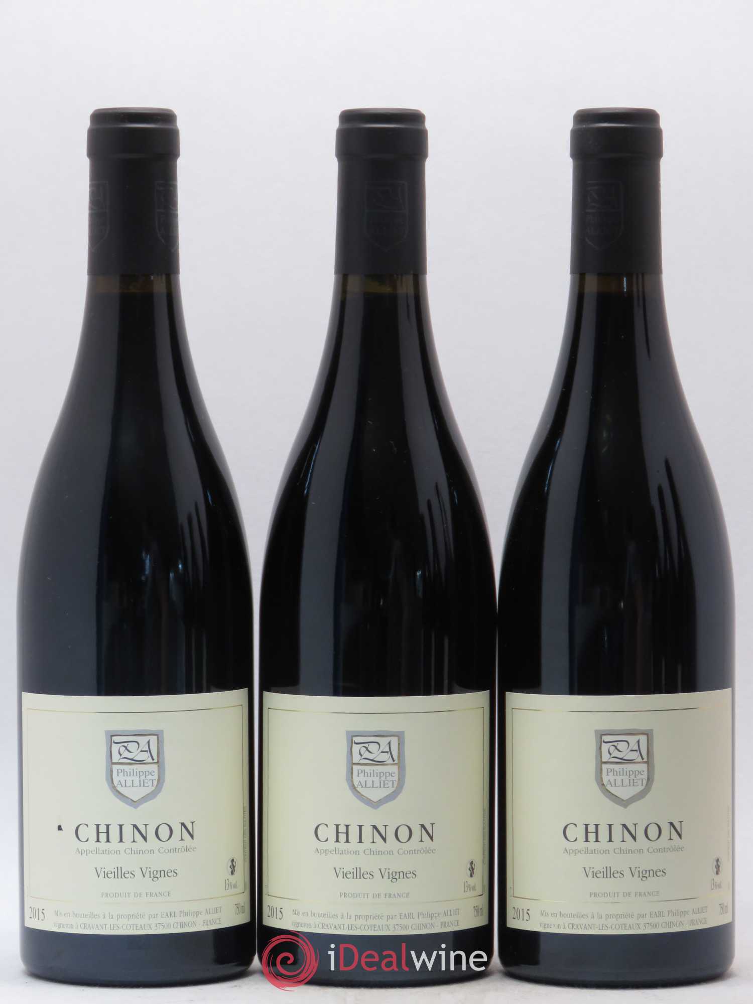 Chinon Vieilles Vignes Philippe Alliet (sans prix de réserve) 2015 - Lot de 6 bouteilles - 1