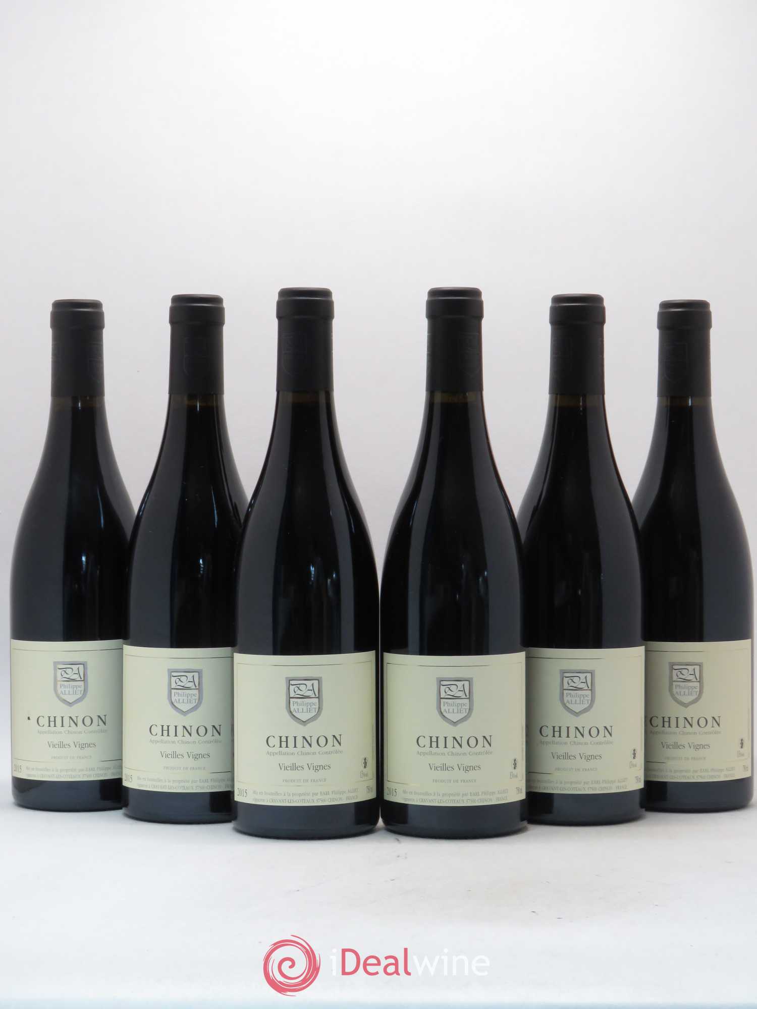Chinon Vieilles Vignes Philippe Alliet (sans prix de réserve) 2015 - Lot de 6 bouteilles - 0
