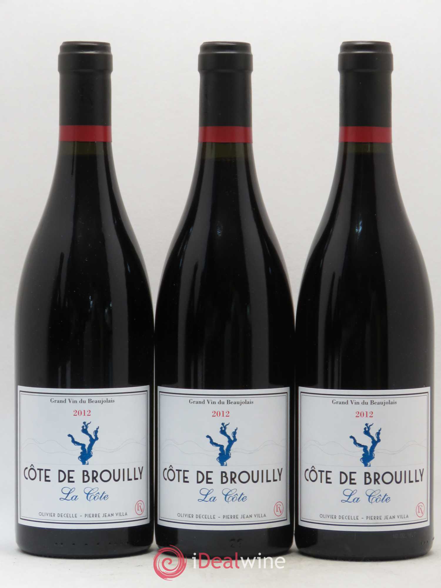 Côte de Brouilly La Côte Domaine Decelle-Villa (sans prix de réserve) 2012 - Posten von 6 Flaschen - 2