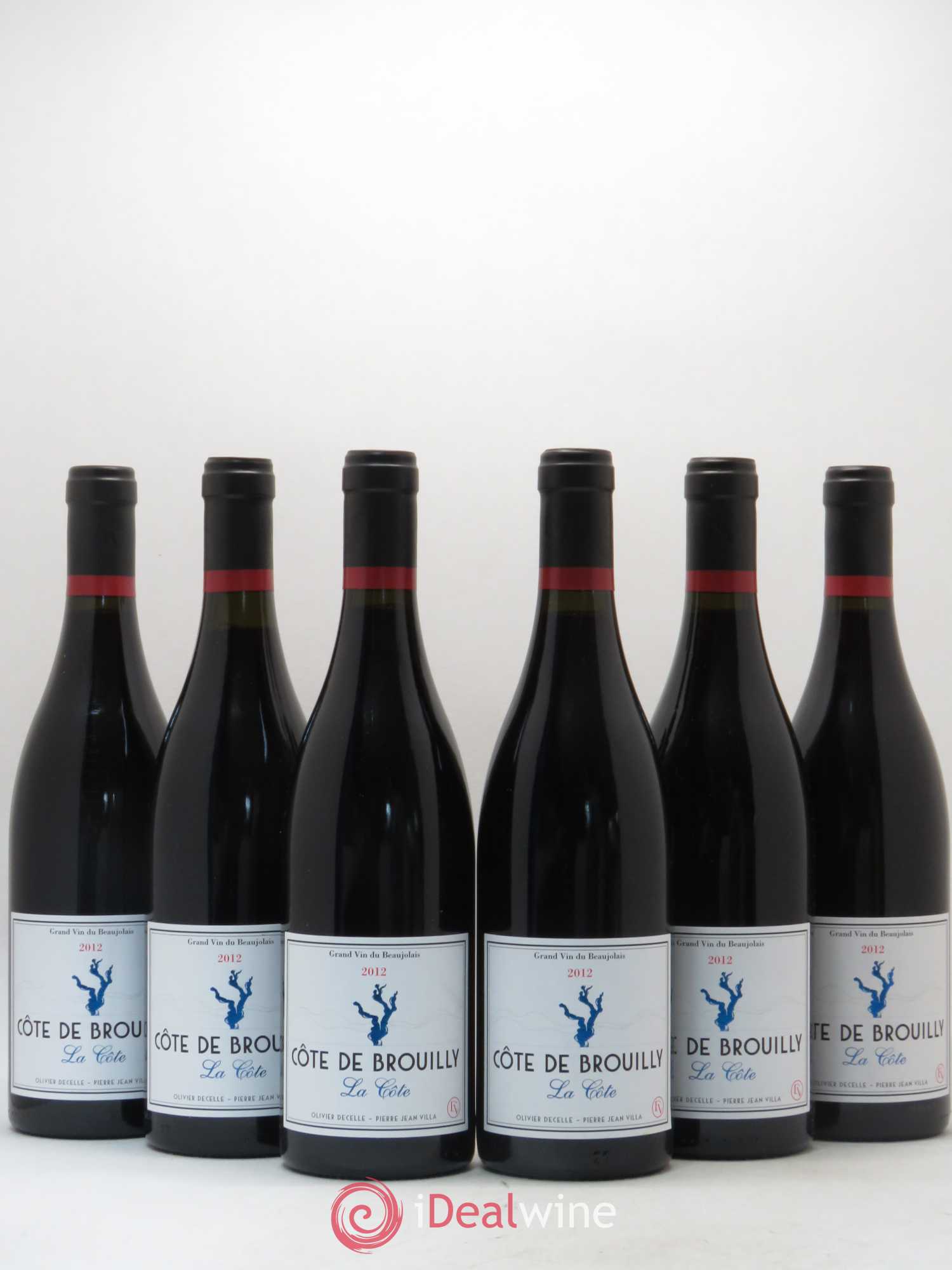 Côte de Brouilly La Côte Domaine Decelle-Villa (sans prix de réserve) 2012 - Posten von 6 Flaschen - 0