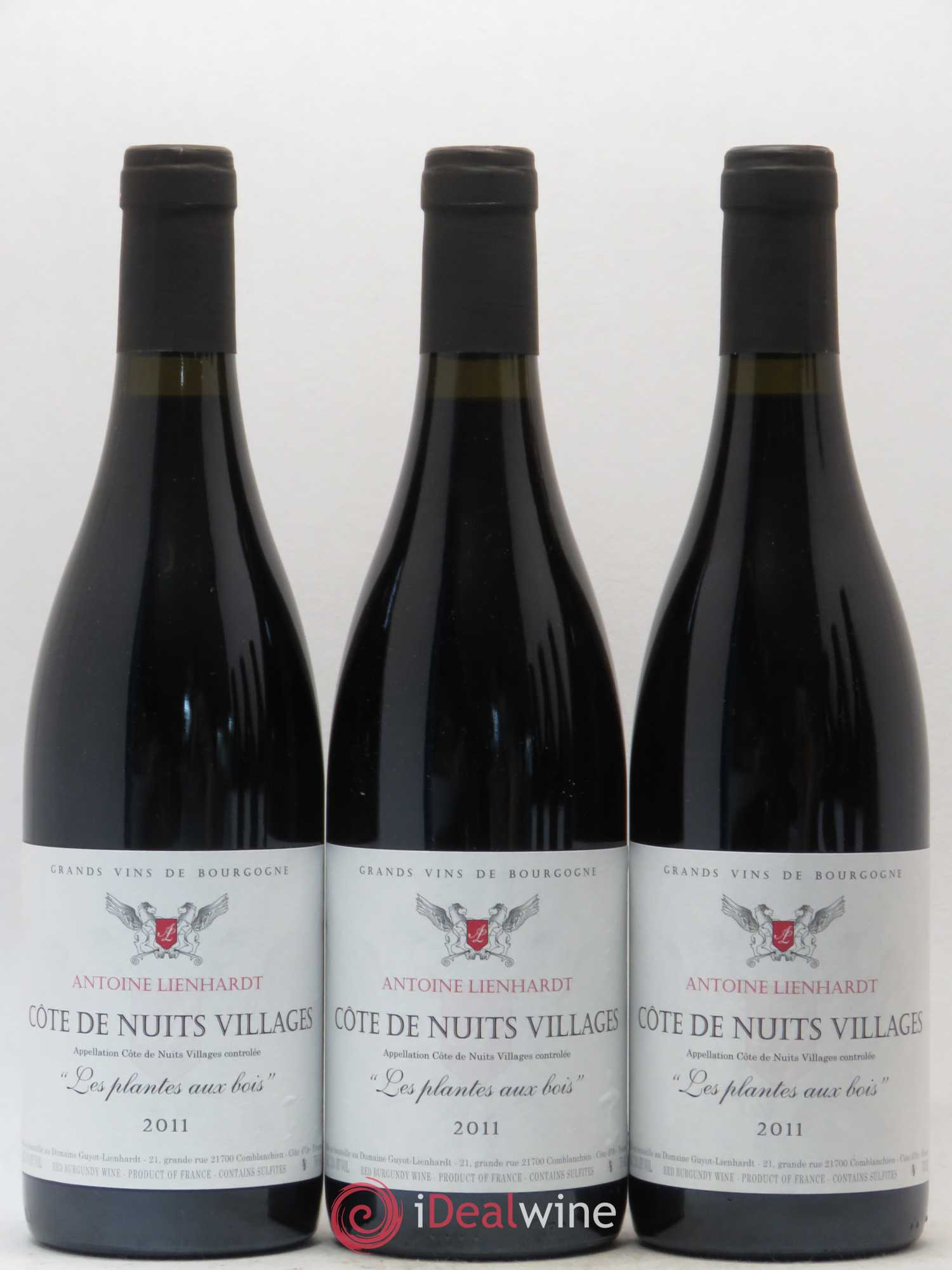 Côte de Nuits-Villages Antoine Lienhardt Les Plantes Aux Bois (sans prix de réserve) 2011 - Posten von 6 Flaschen - 1