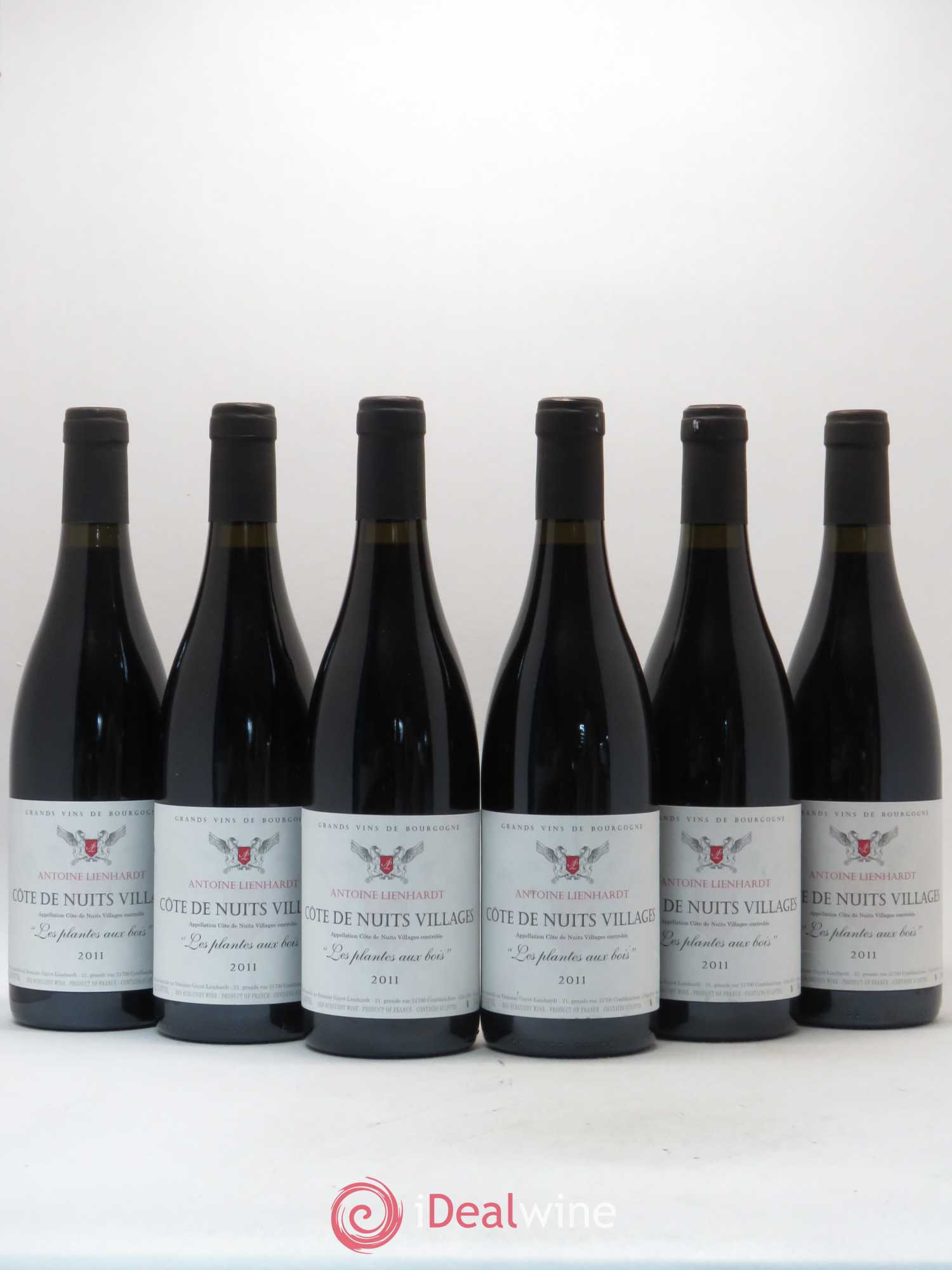 Côte de Nuits-Villages Antoine Lienhardt Les Plantes Aux Bois (sans prix de réserve) 2011 - Posten von 6 Flaschen - 0