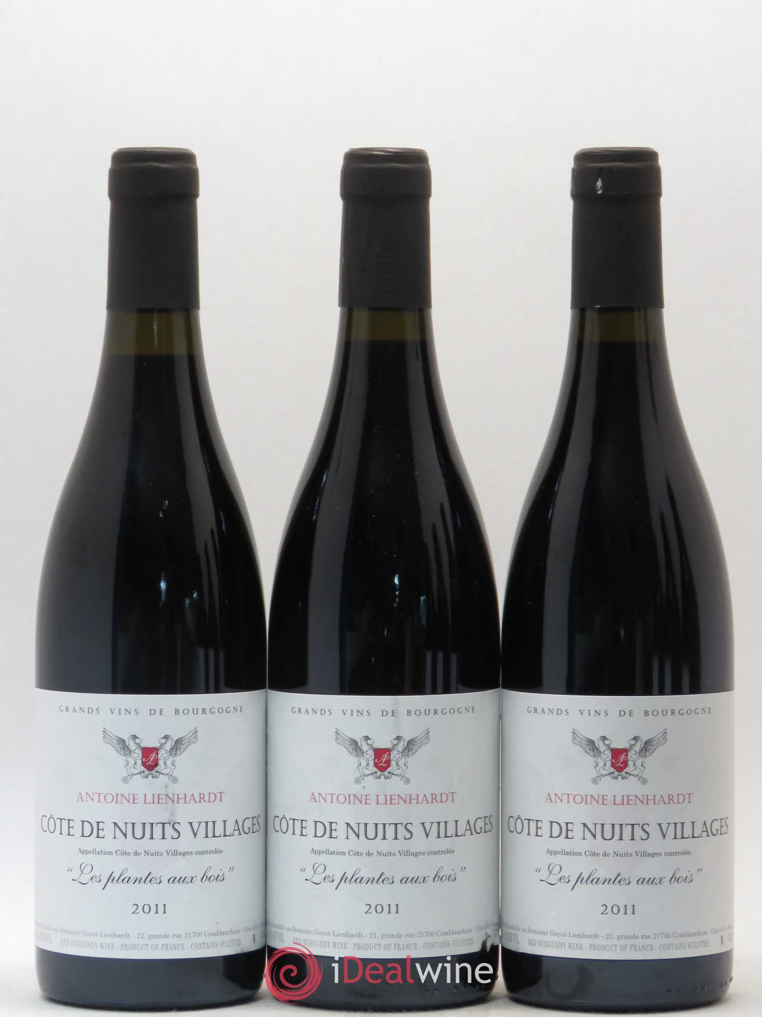 Côte de Nuits-Villages Antoine Lienhardt Les Plantes Aux Bois (sans prix de réserve) 2011 - Posten von 6 Flaschen - 1