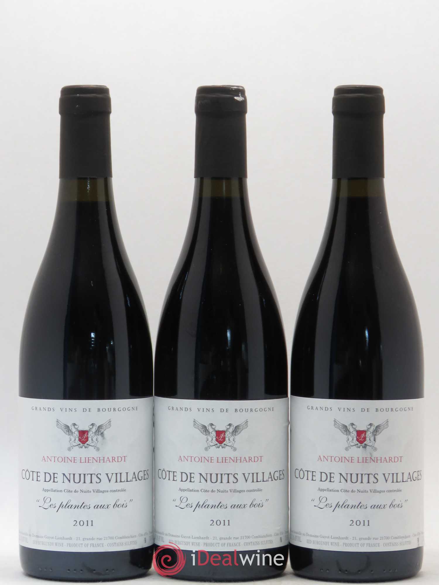 Côte de Nuits-Villages Antoine Lienhardt Les Plantes Aux Bois (sans prix de réserve) 2011 - Posten von 6 Flaschen - 2