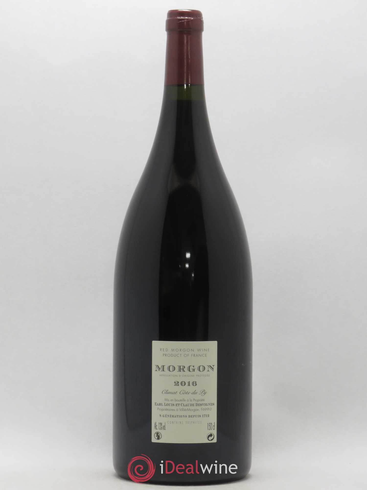 Morgon Côte de Py Javernières Louis-Claude Desvignes (sans prix de réserve) 2016 - Lot de 1 magnum - 1
