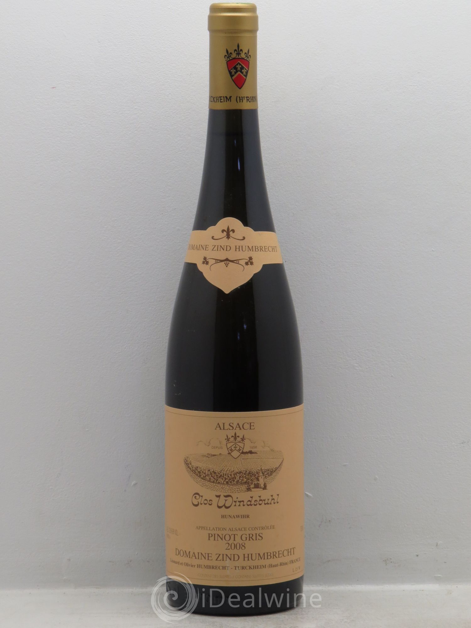 Alsace Pinot Gris (anciennement Tokay) Zind-Humbrecht (Domaine) Clos Windsbuhl 2008 - Posten von 1 Flasche - 0