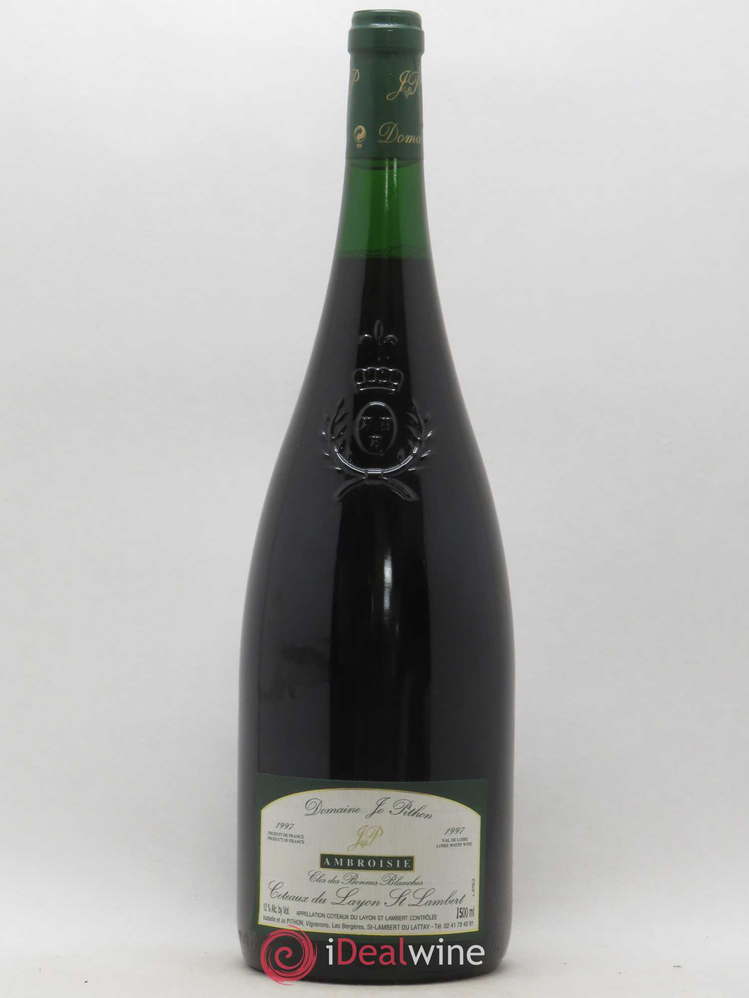 Coteaux du Layon Saint-Lambert Ambroisie Clos des Bonnes Blanches Jo Pithon (Domaine) 1997 - Lotto di 1 magnum - 0
