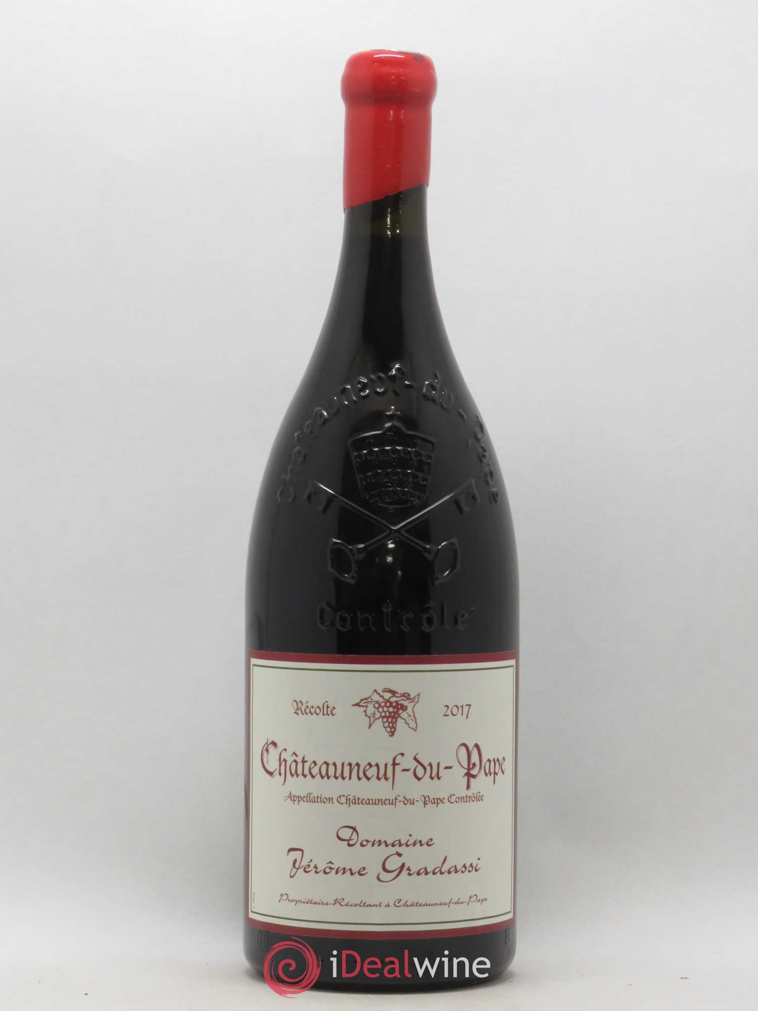 Châteauneuf-du-Pape Jerôme Gradassi (sans prix de réserve) 2017 - Posten von 1 Magnum - 0