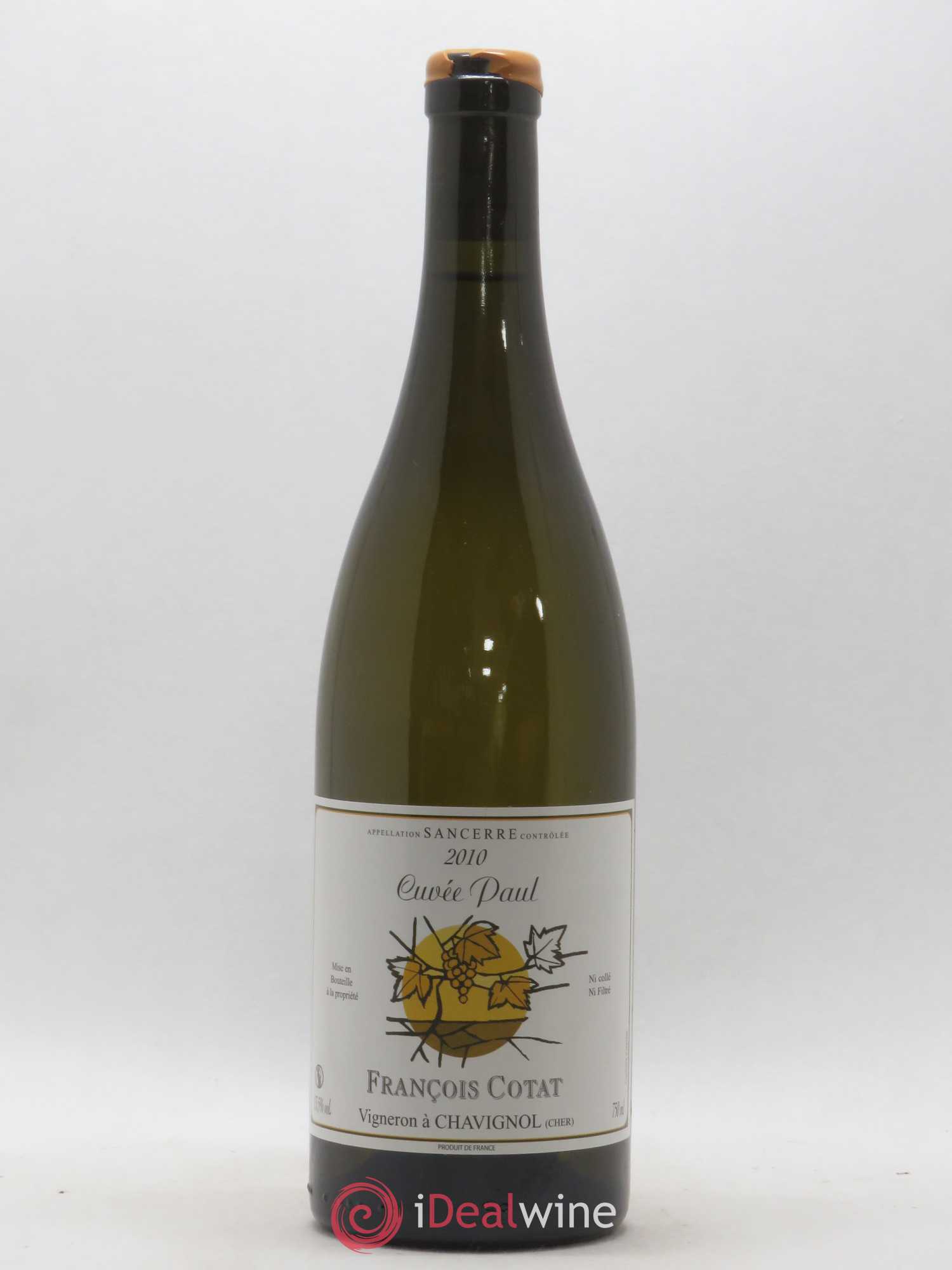Sancerre Cuvée Paul François Cotat 2010 - Lot de 1 bouteille - 0