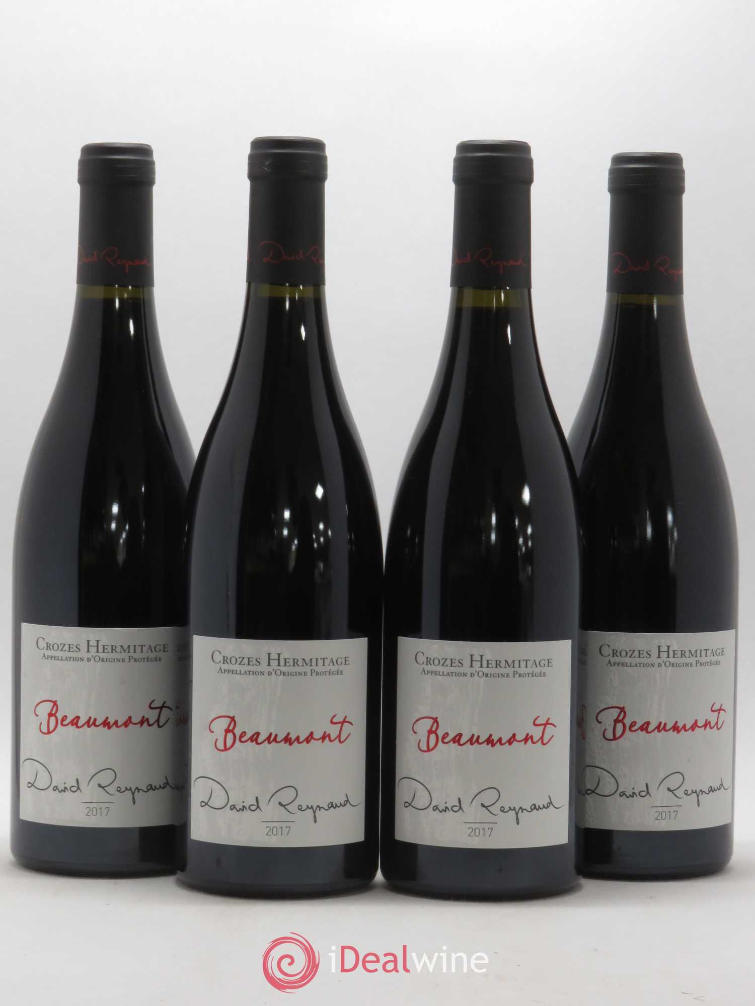 Crozes-Hermitage Beaumont Domaine Les Bruyères David Reynaud (sans prix de réserve) 2017 - Posten von 4 Flaschen - 0