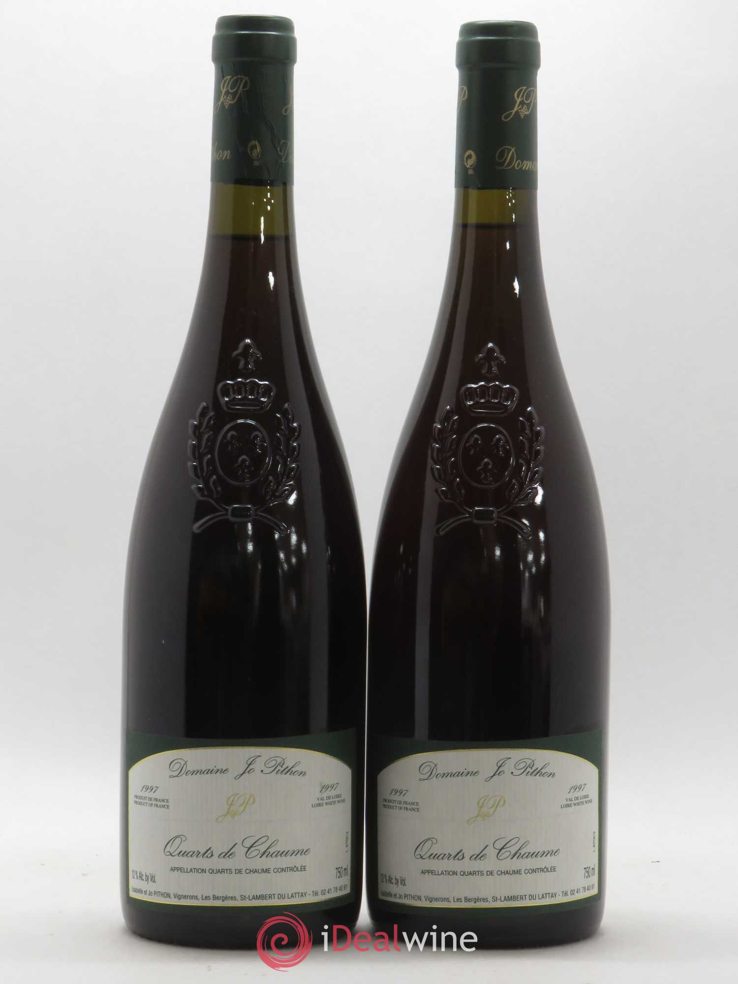 Quarts de Chaume Domaine Jo Pithon 1997 - Lotto di 2 bottiglie - 0
