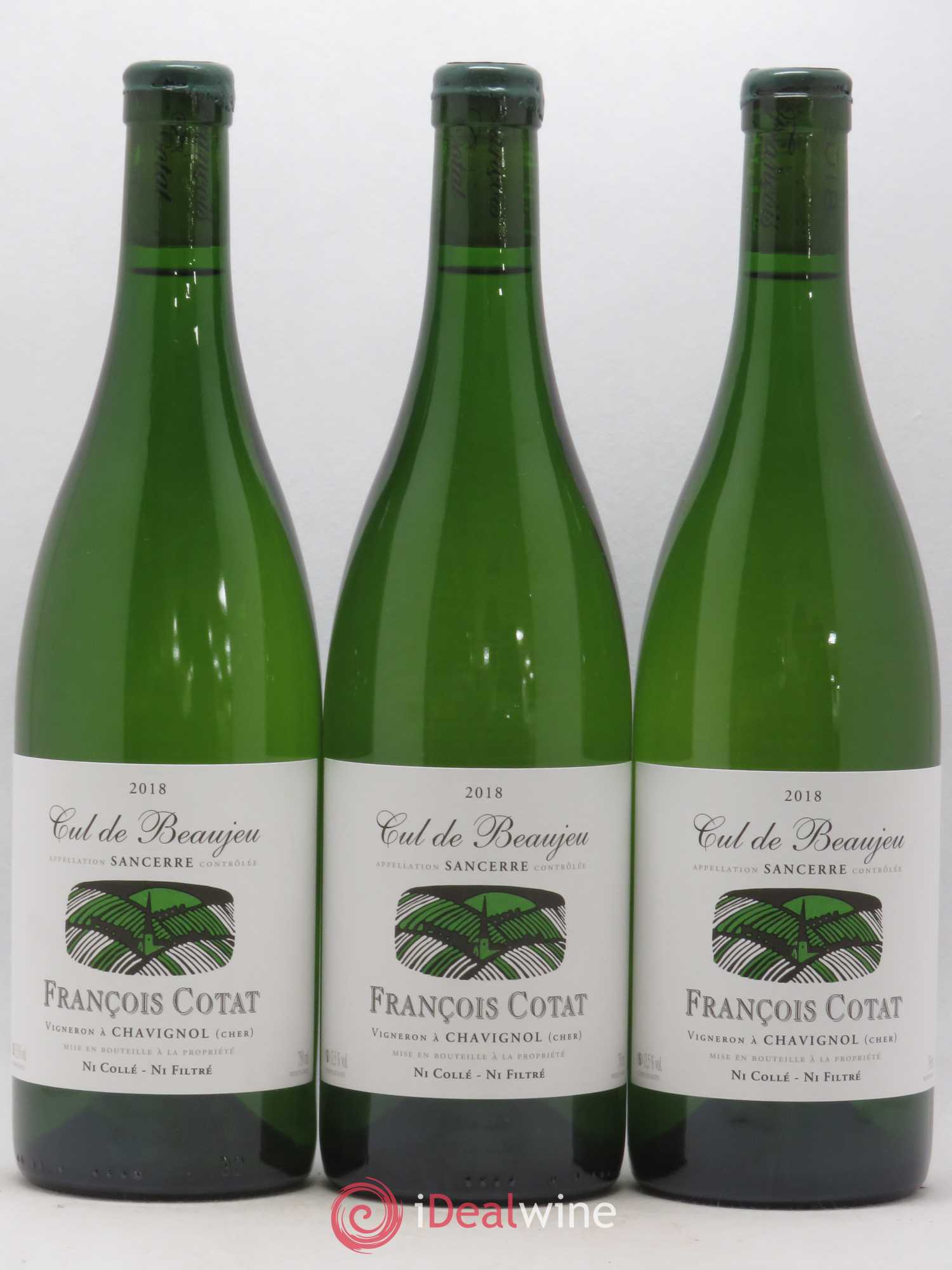 Sancerre Les Culs de Beaujeu François Cotat 2018 - Lot de 3 bouteilles - 0