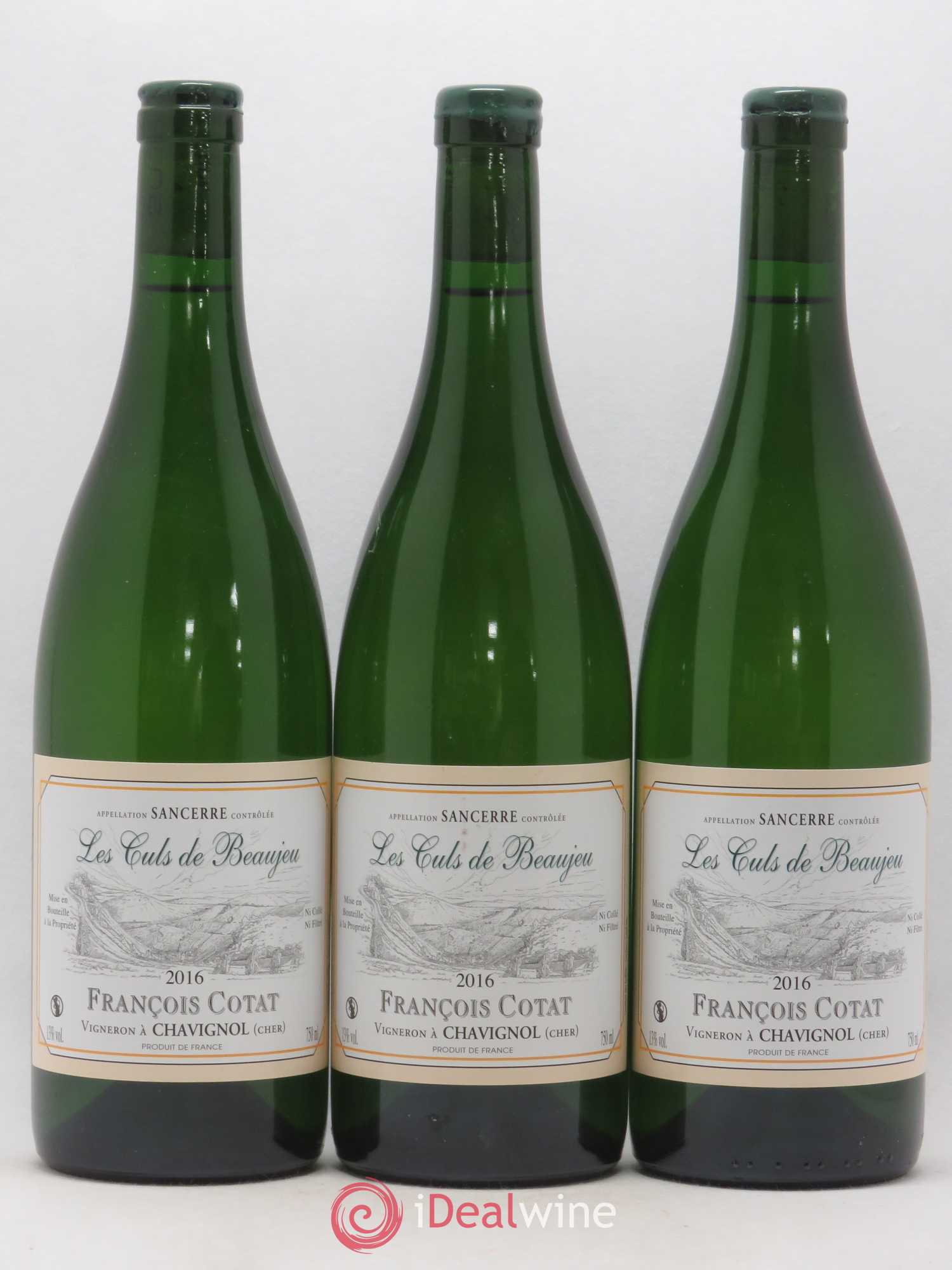 Sancerre Les Culs de Beaujeu François Cotat 2016 - Lot de 3 bouteilles - 0