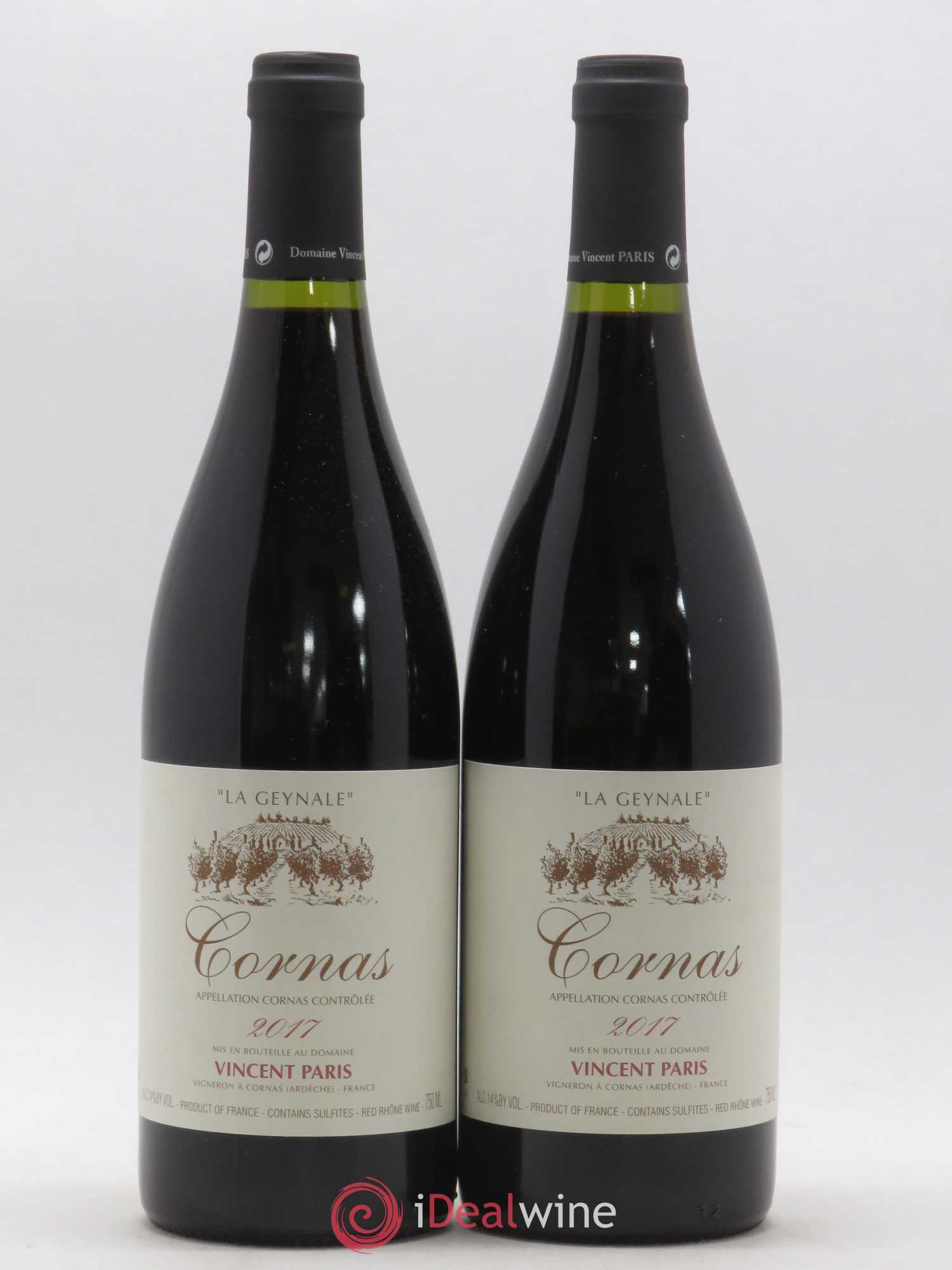 Cornas La Geynale Vincent Paris 2017 - Lot de 2 bouteilles - 0