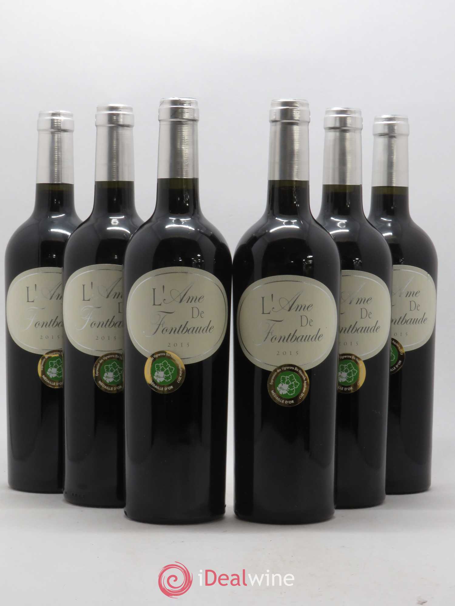 Castillon-Côtes-de-Bordeaux (Côtes-de-Castillon) Ame De Fontbaude Château Fontbaude (sans prix de réserve) 2015 - Posten von 6 Flaschen - 0