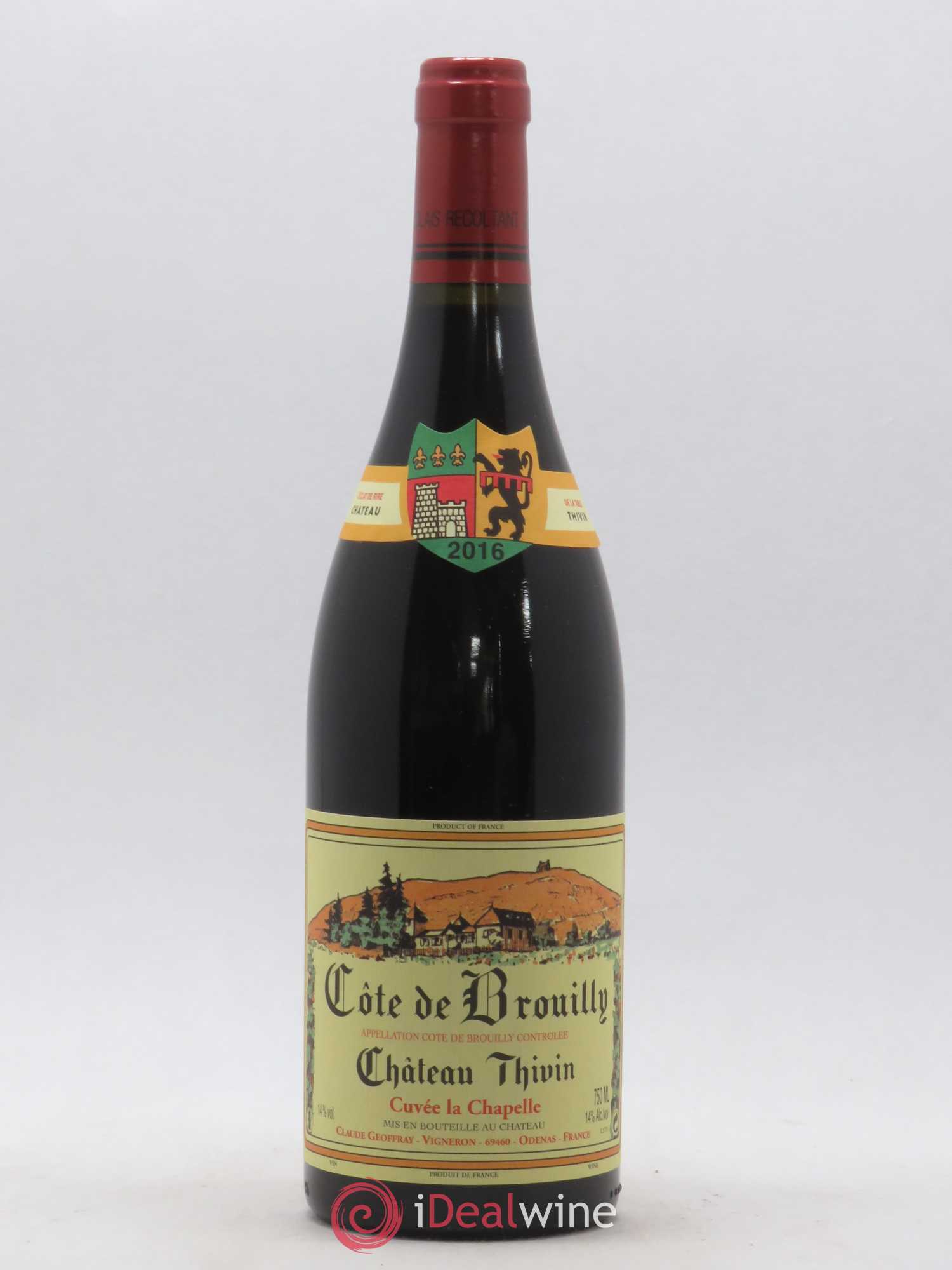 Côte de Brouilly Cuvée La Chapelle Château Thivin (sans prix de réserve) 2016 - Lot de 1 bouteille - 0