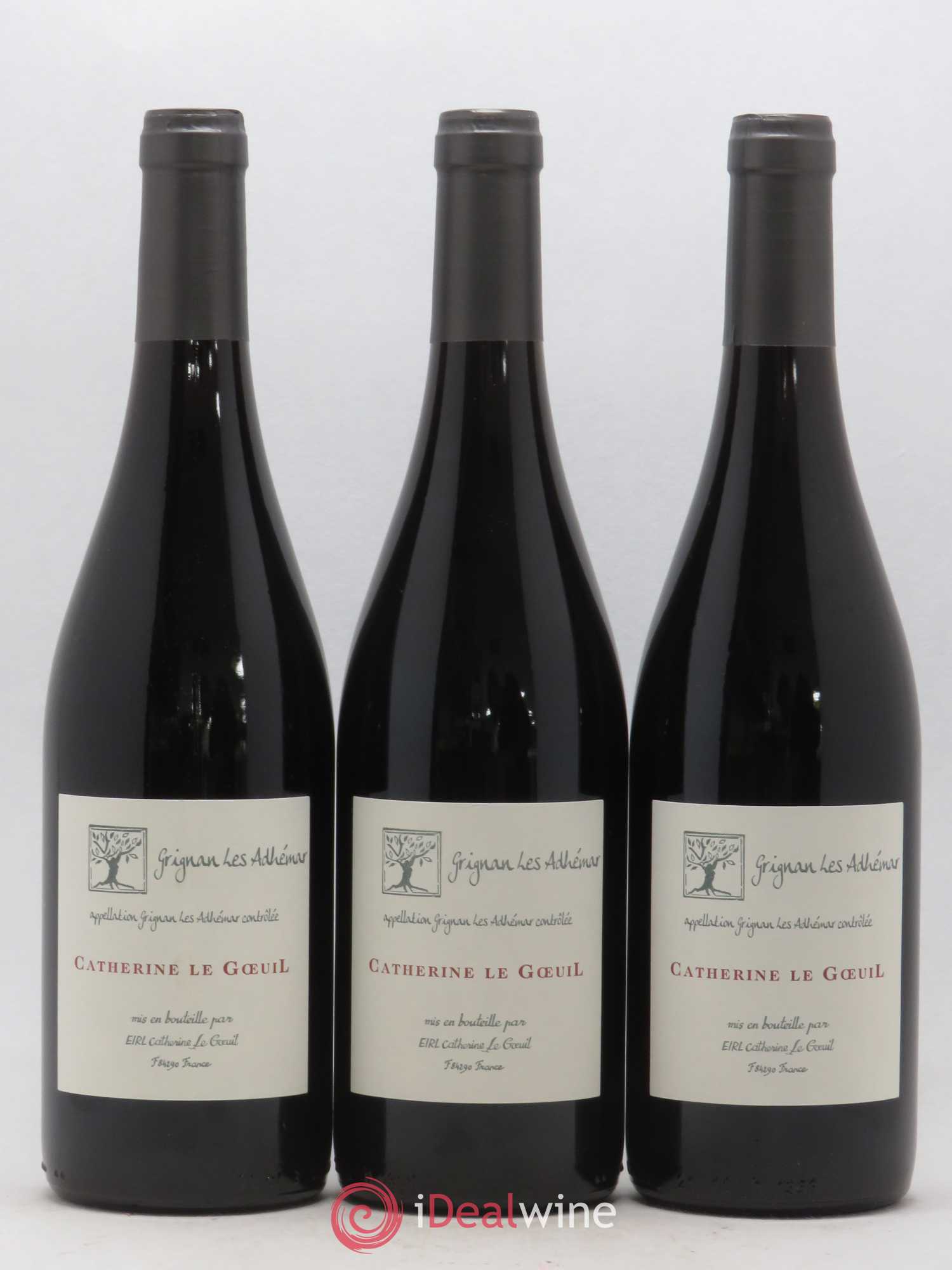 Côtes-du-Rhône Grignan-les-Adhémar Catherine le Goeuil (no reserve) 2016 - Lot of 3 bottles - 0