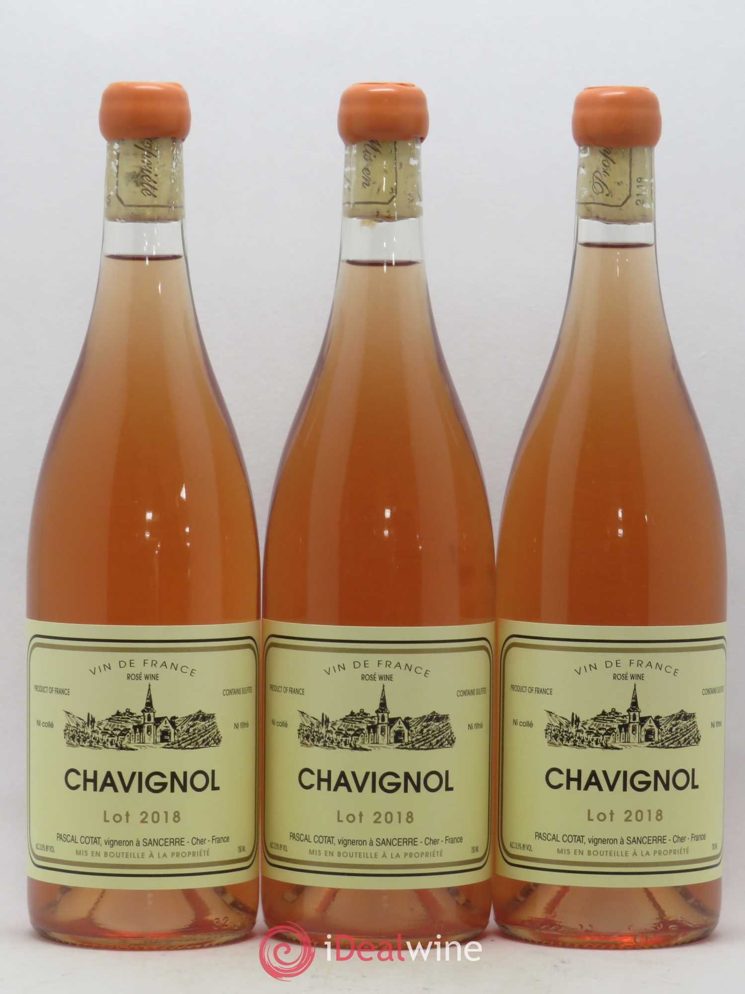 Vin de France Chavignol Pascal Cotat (sans prix de réserve) 2018 - Posten von 3 Flaschen - 0