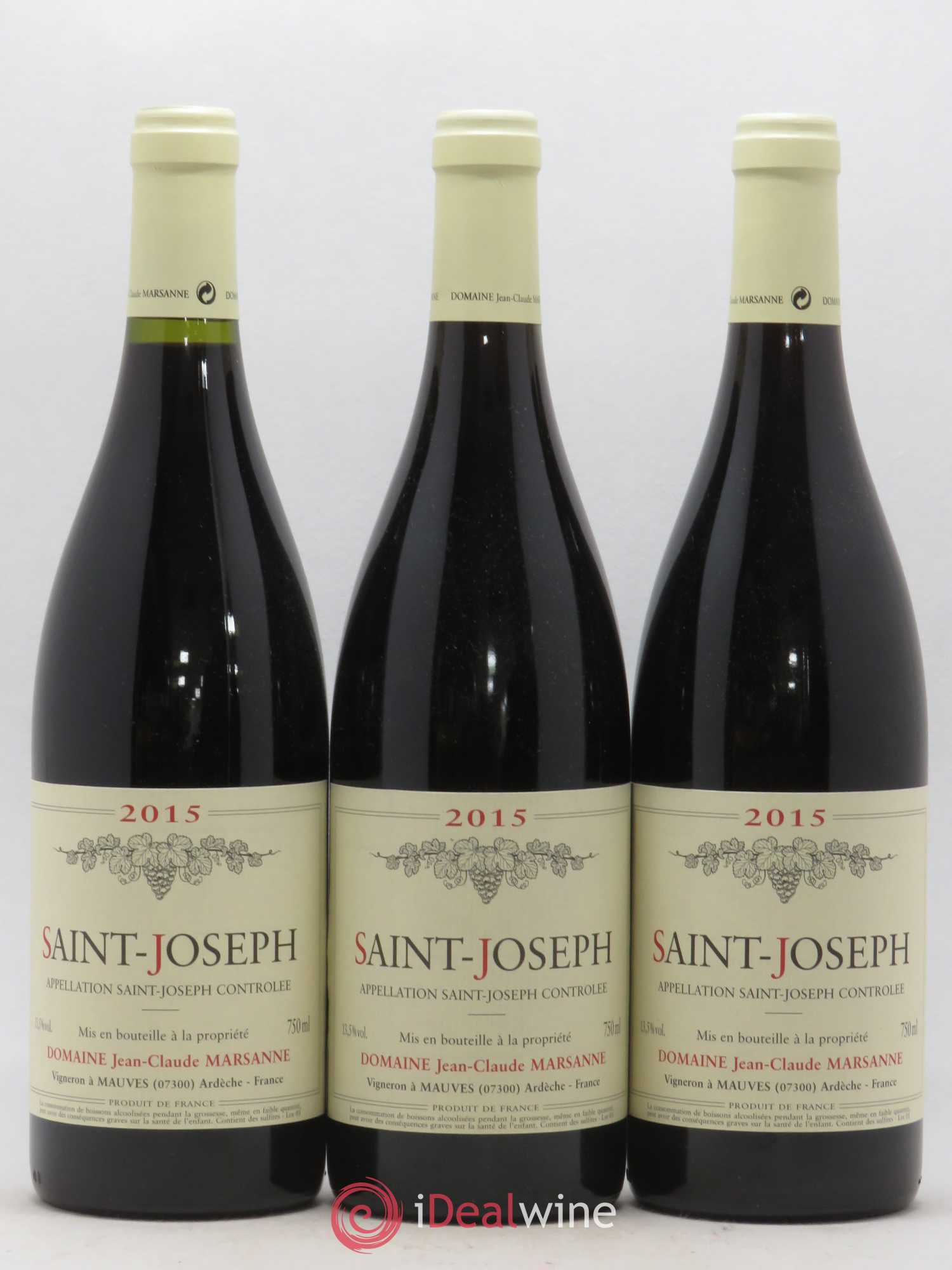 Saint-Joseph Jean-Claude Marsanne (Domaine) 2015 - Lot de 3 bouteilles - 0